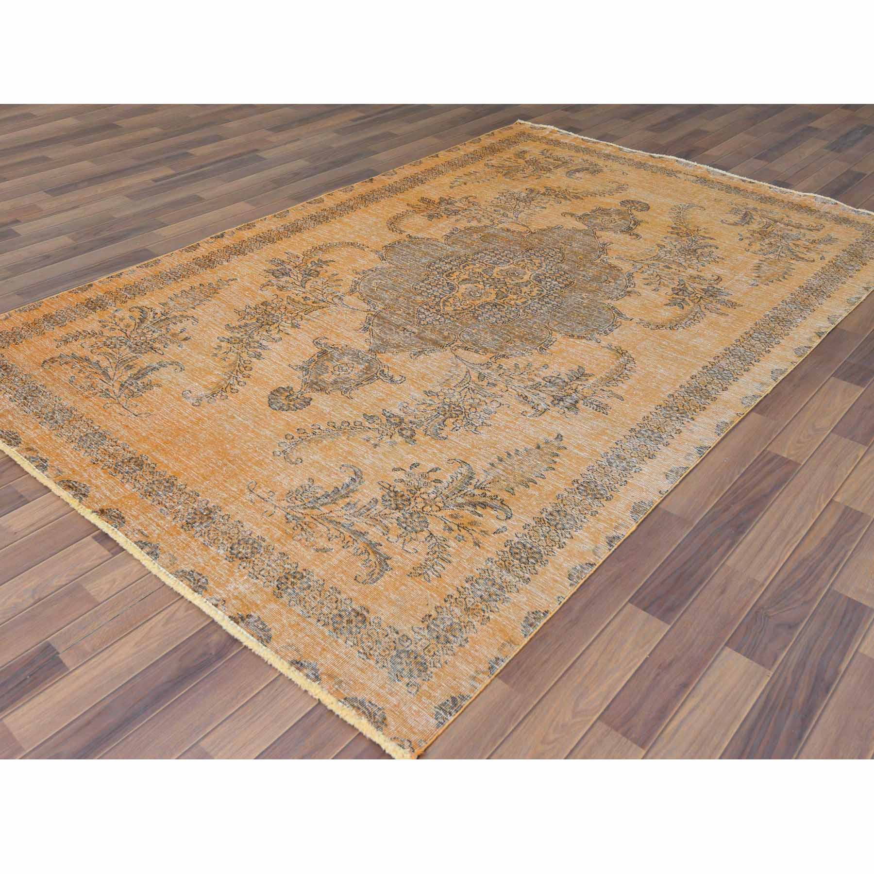 Overdyed-Vintage-Hand-Knotted-Rug-304535