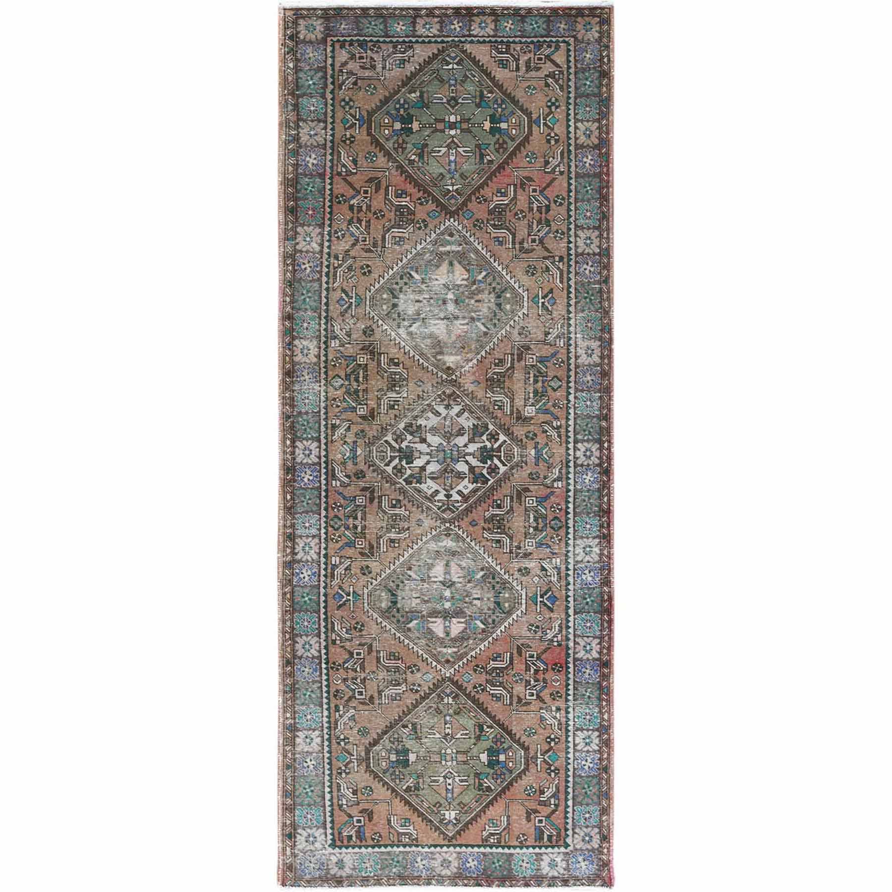 Overdyed-Vintage-Hand-Knotted-Rug-305005
