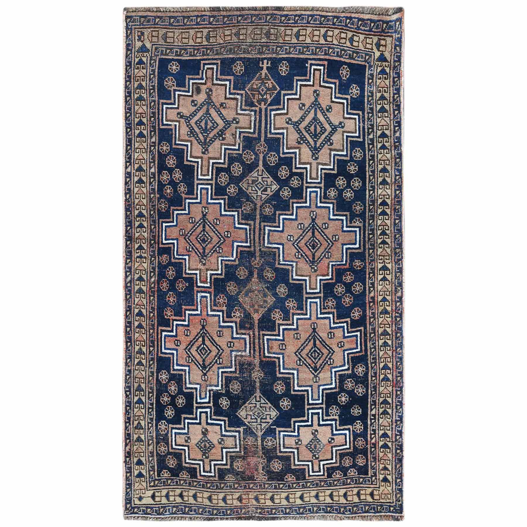 Overdyed-Vintage-Hand-Knotted-Rug-305455