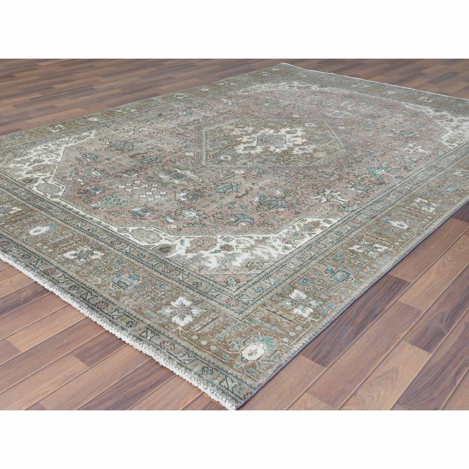 Overdyed-Vintage-Hand-Knotted-Rug-306980