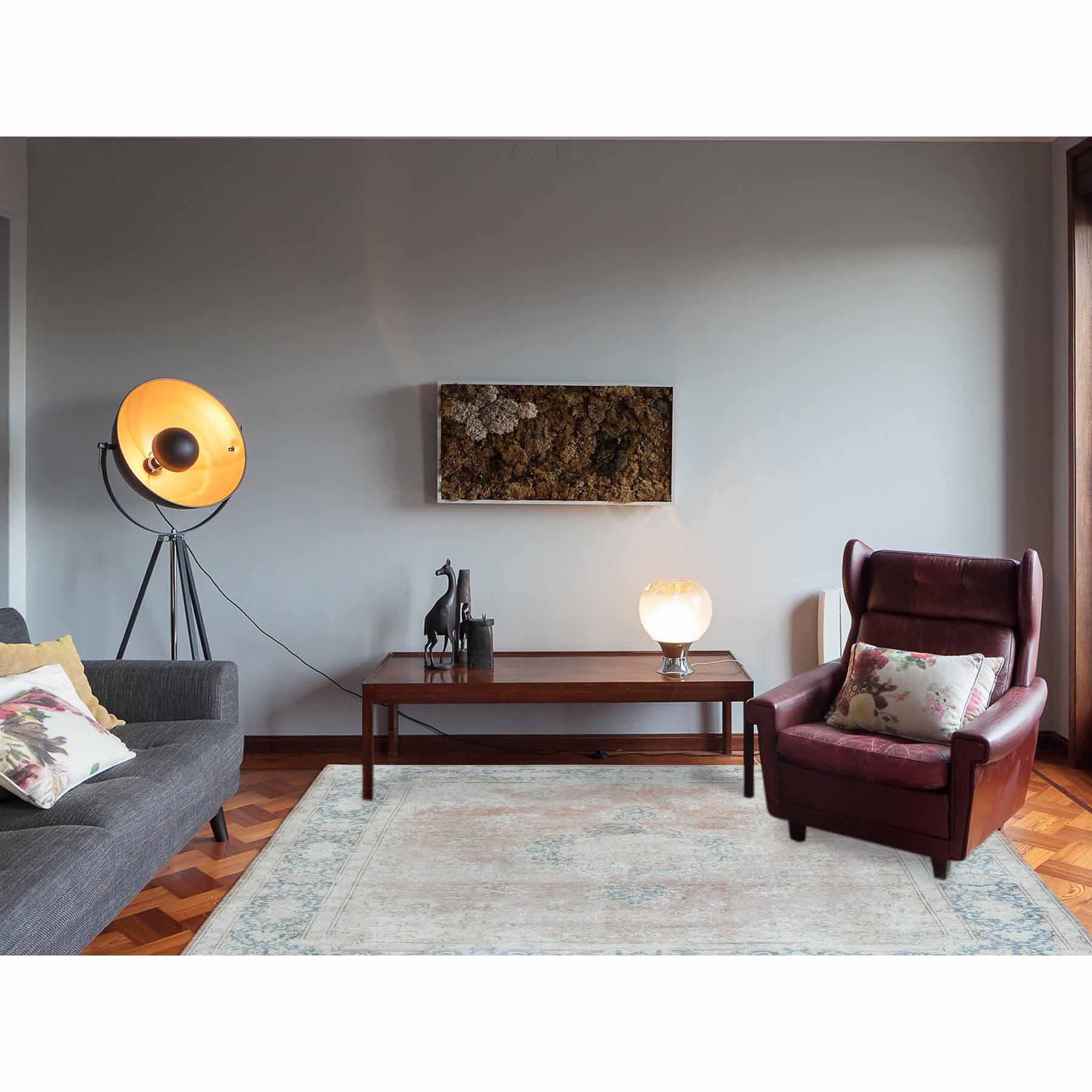 Overdyed-Vintage-Hand-Knotted-Rug-307020