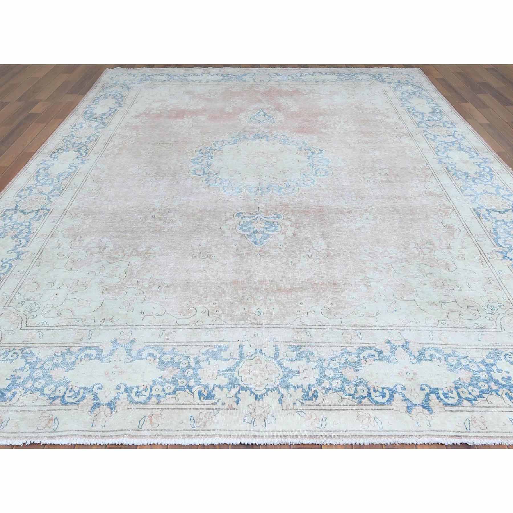 Overdyed-Vintage-Hand-Knotted-Rug-307020