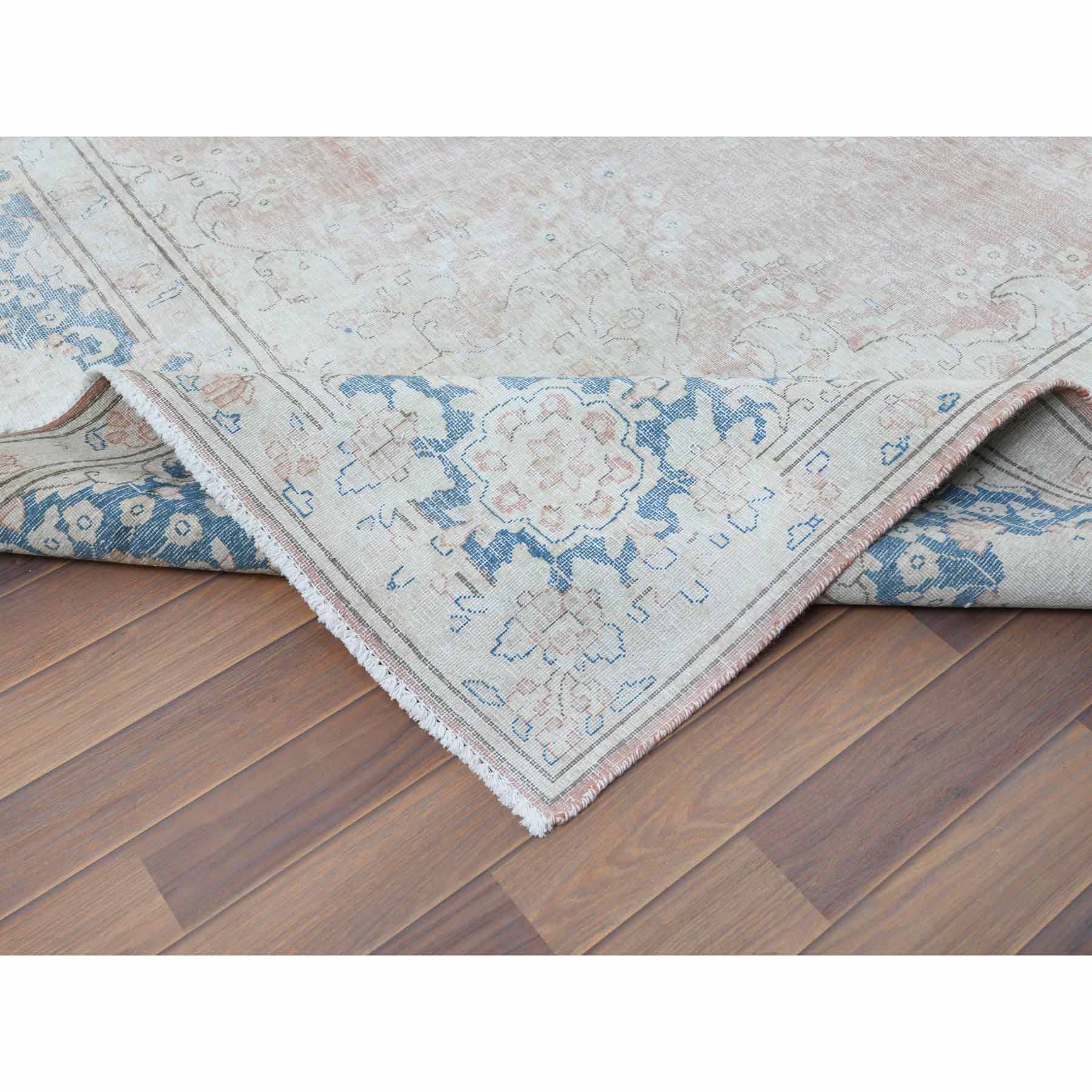 Overdyed-Vintage-Hand-Knotted-Rug-307020