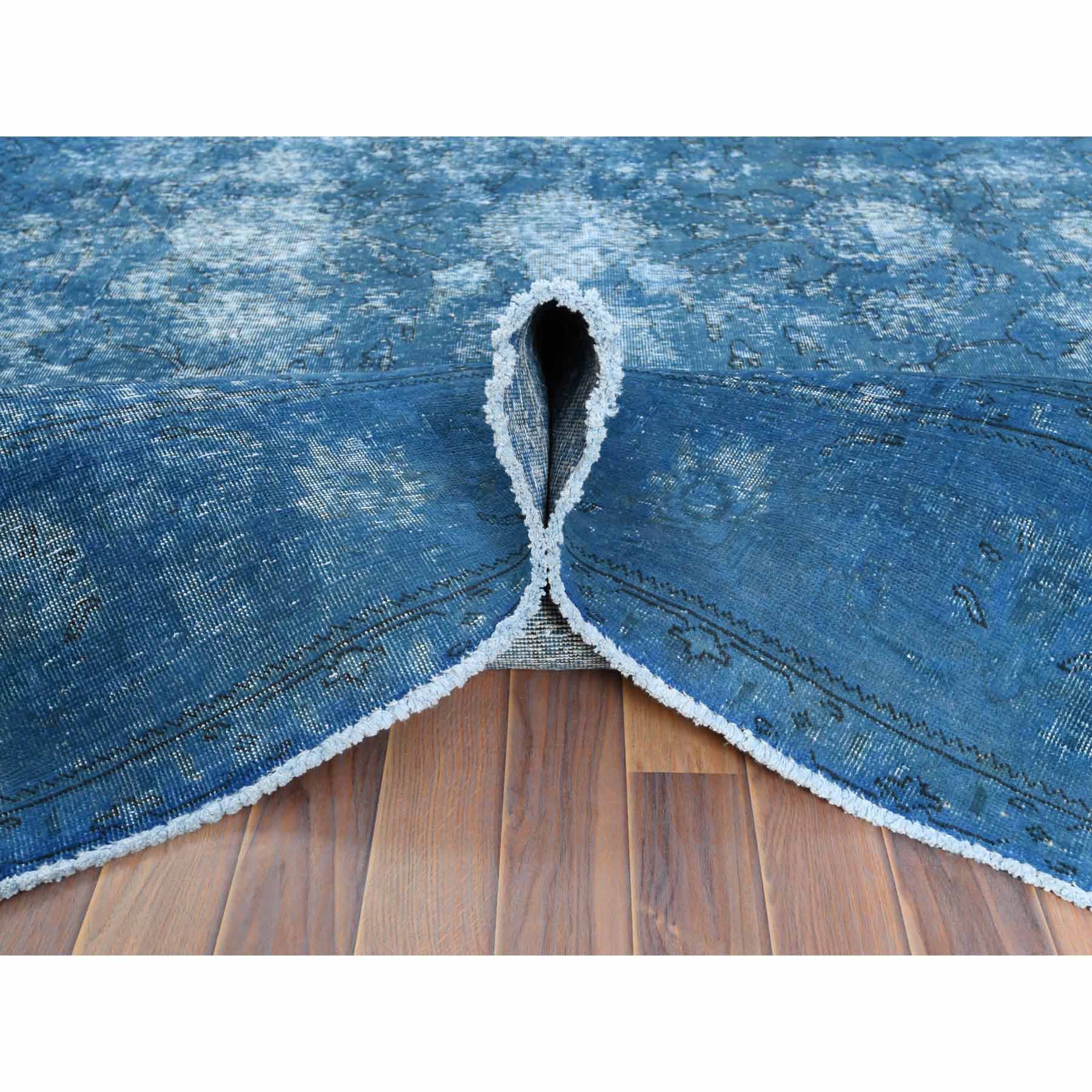 Overdyed-Vintage-Hand-Knotted-Rug-307435