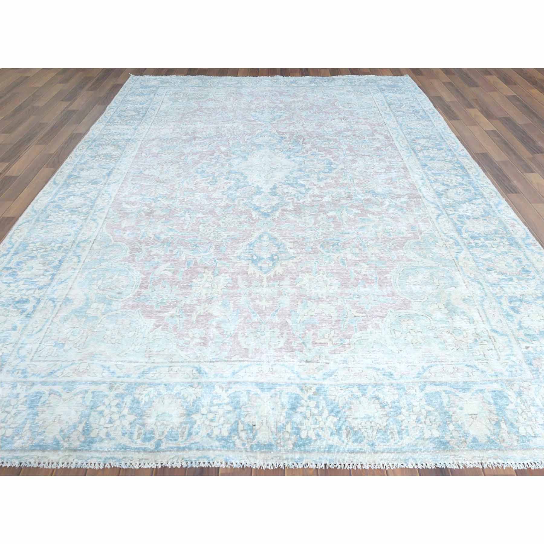 Overdyed-Vintage-Hand-Knotted-Rug-308535
