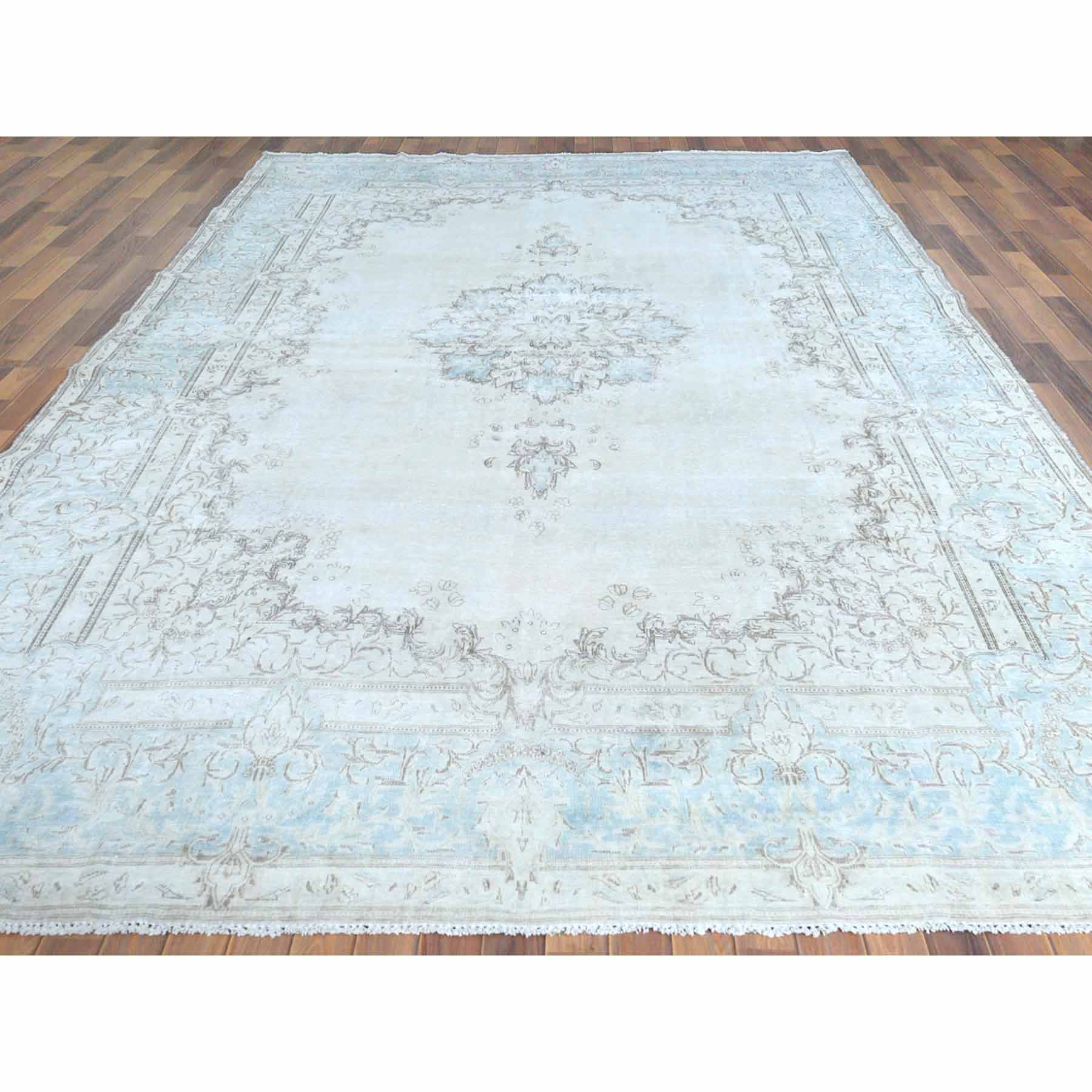 Overdyed-Vintage-Hand-Knotted-Rug-308560