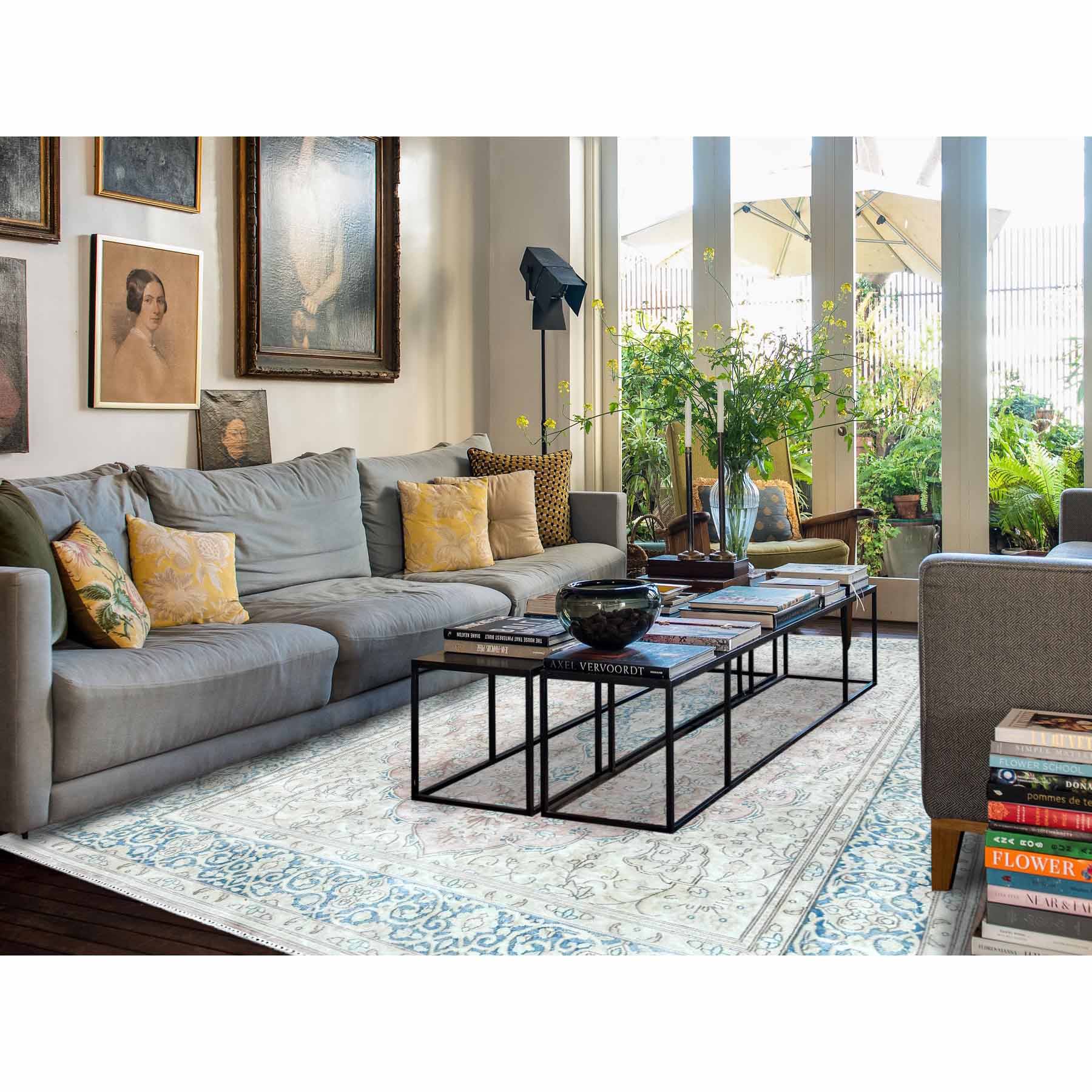 Overdyed-Vintage-Hand-Knotted-Rug-308595