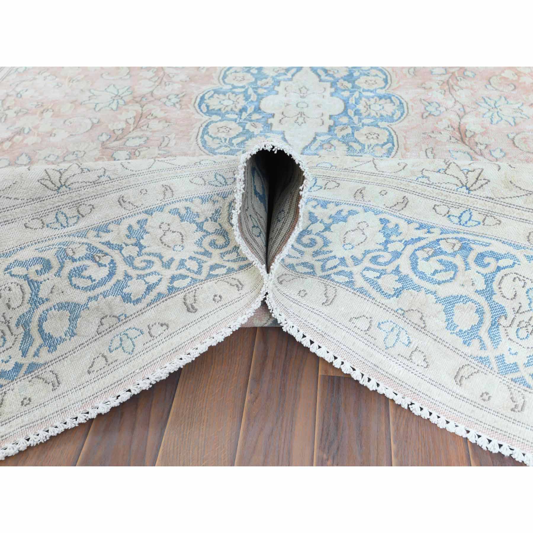 Overdyed-Vintage-Hand-Knotted-Rug-308595