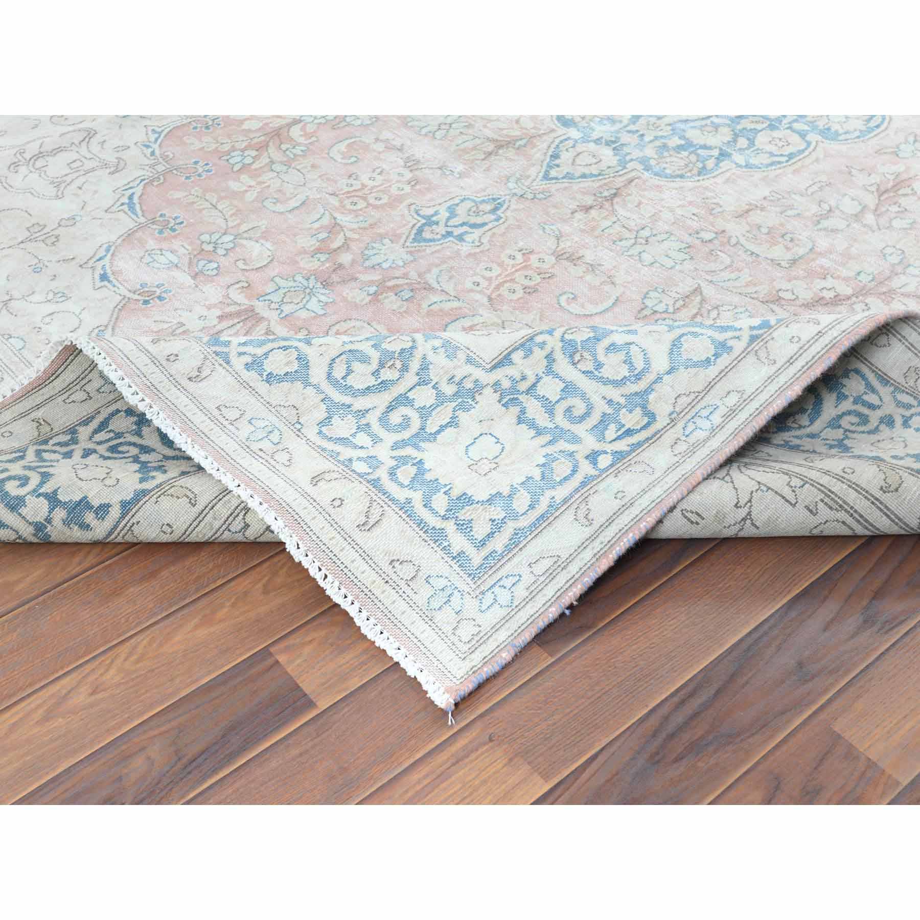 Overdyed-Vintage-Hand-Knotted-Rug-308595
