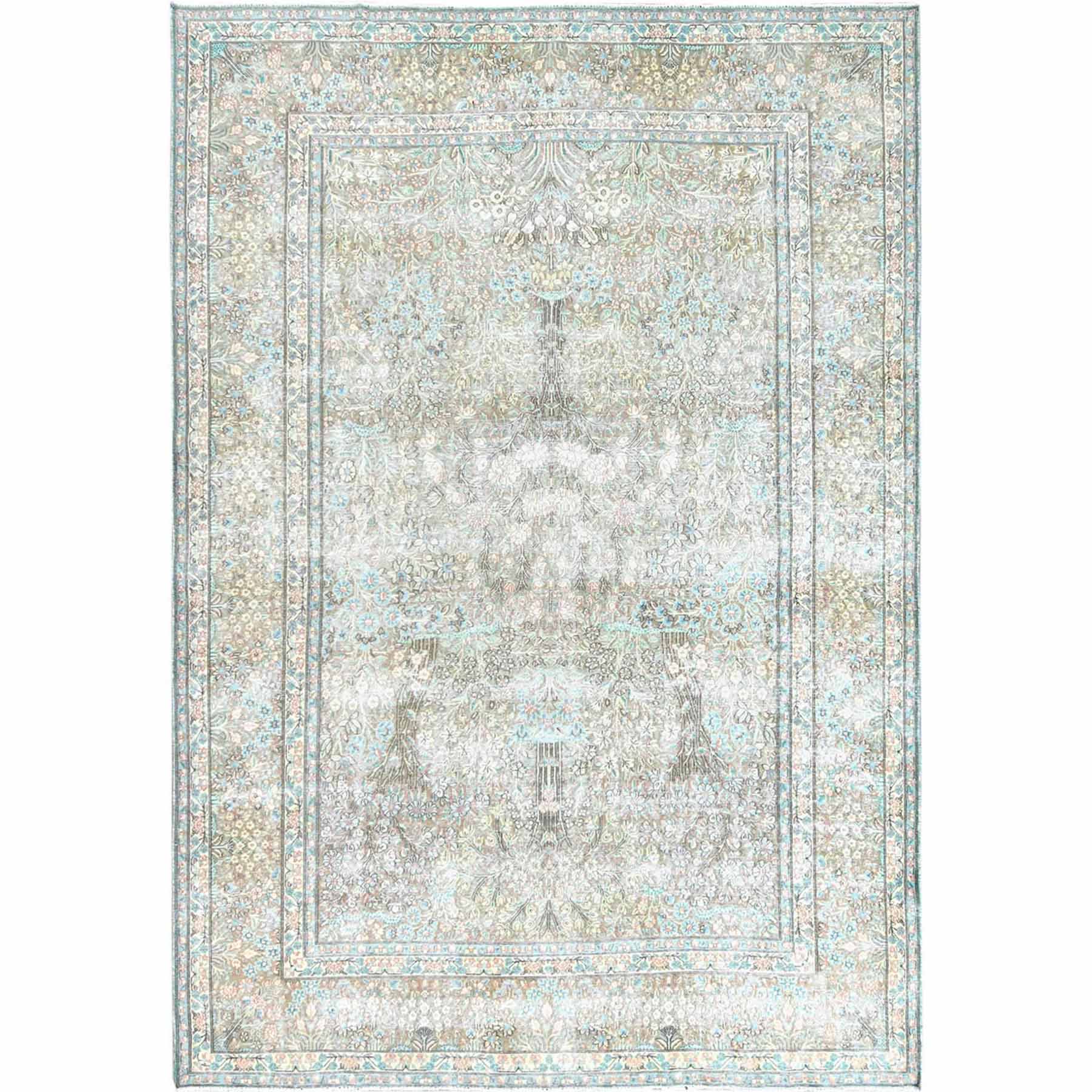 Overdyed-Vintage-Hand-Knotted-Rug-308625