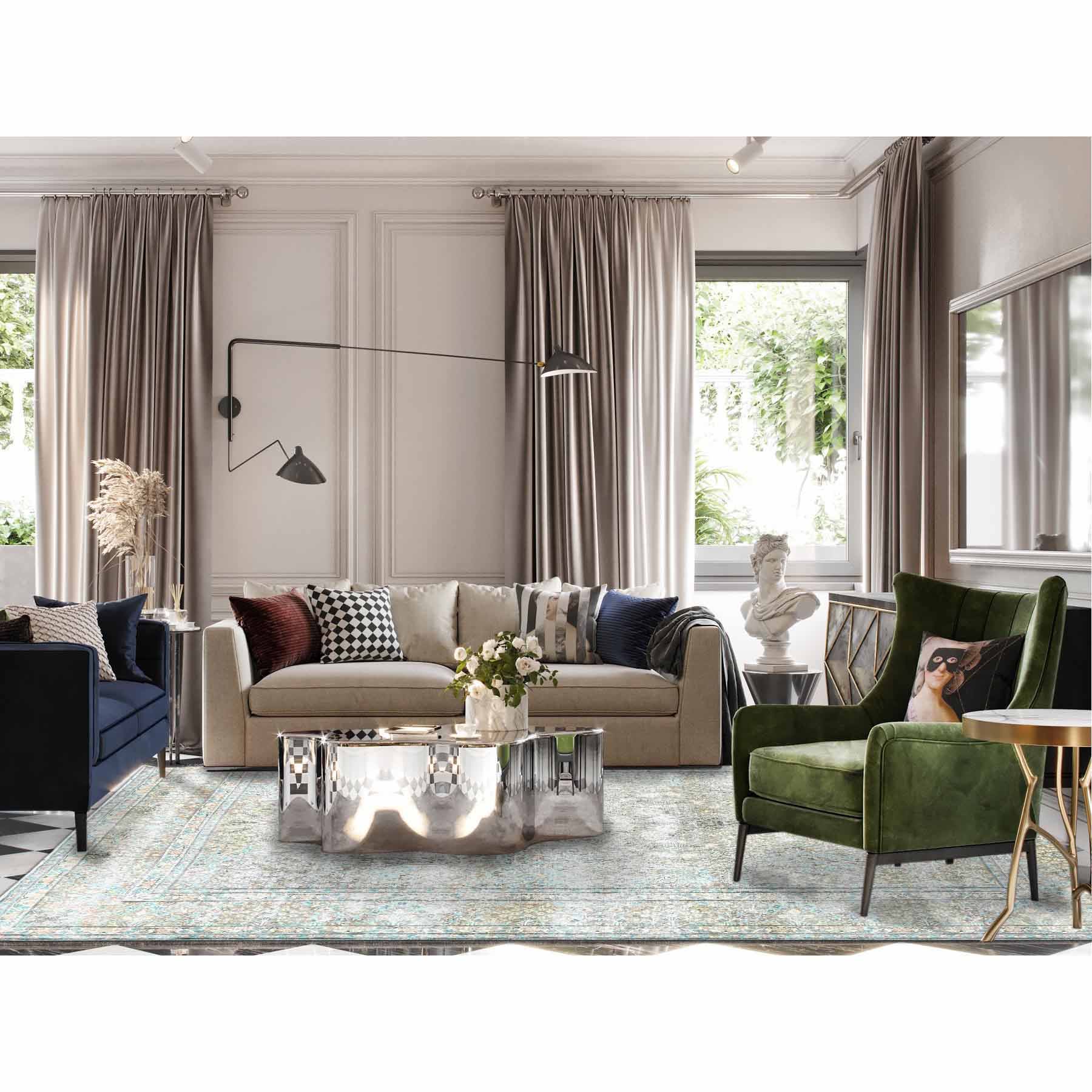 Overdyed-Vintage-Hand-Knotted-Rug-308625
