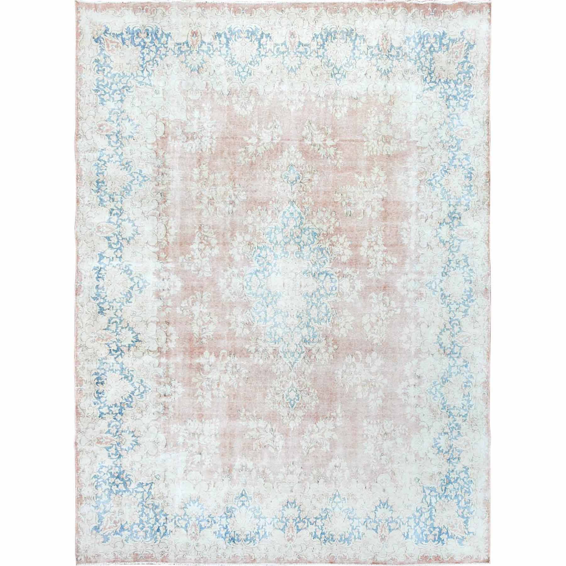 Overdyed-Vintage-Hand-Knotted-Rug-308640