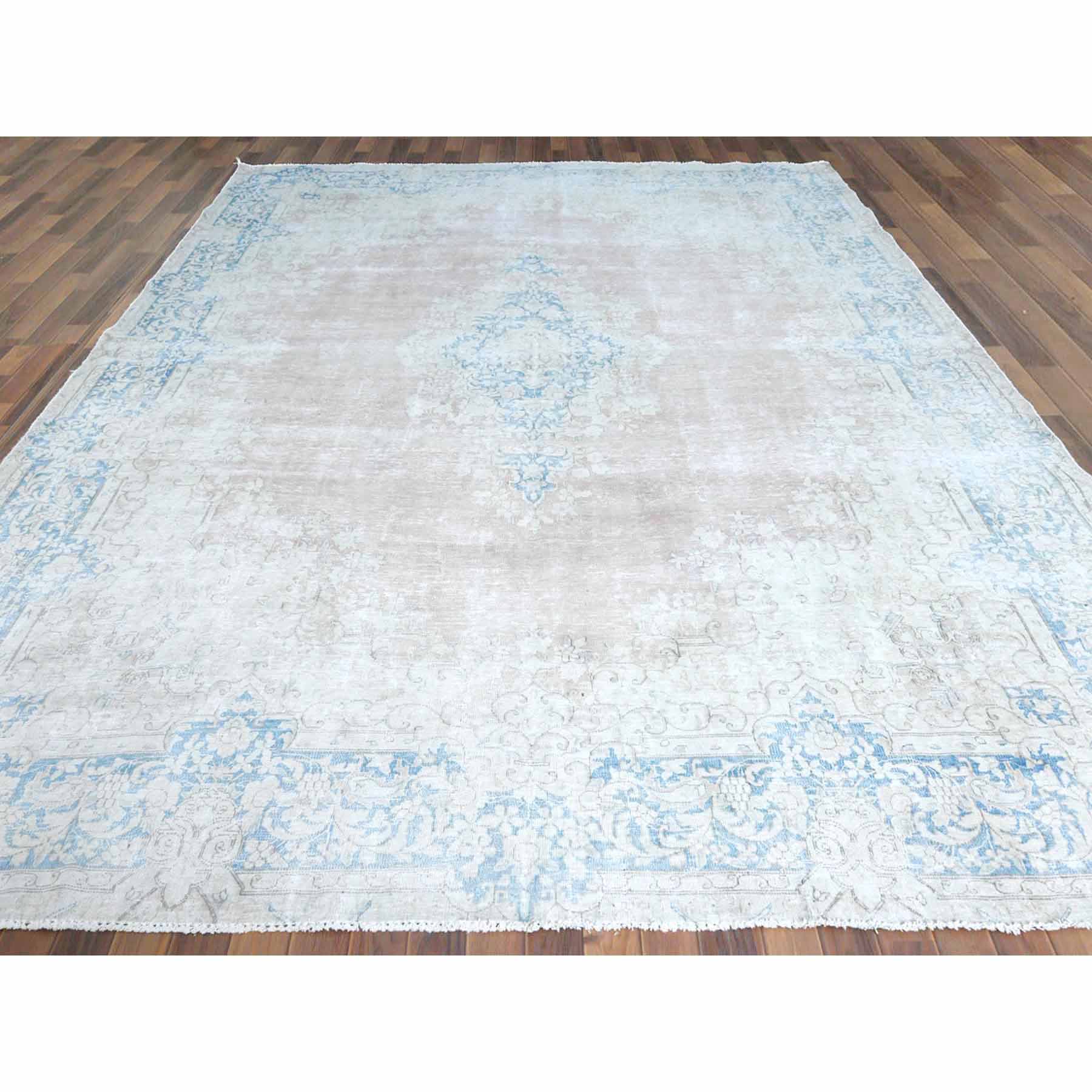 Overdyed-Vintage-Hand-Knotted-Rug-308640