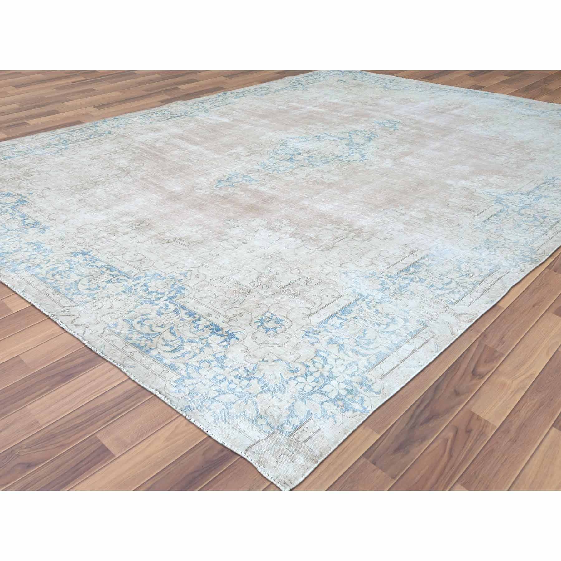 Overdyed-Vintage-Hand-Knotted-Rug-308640