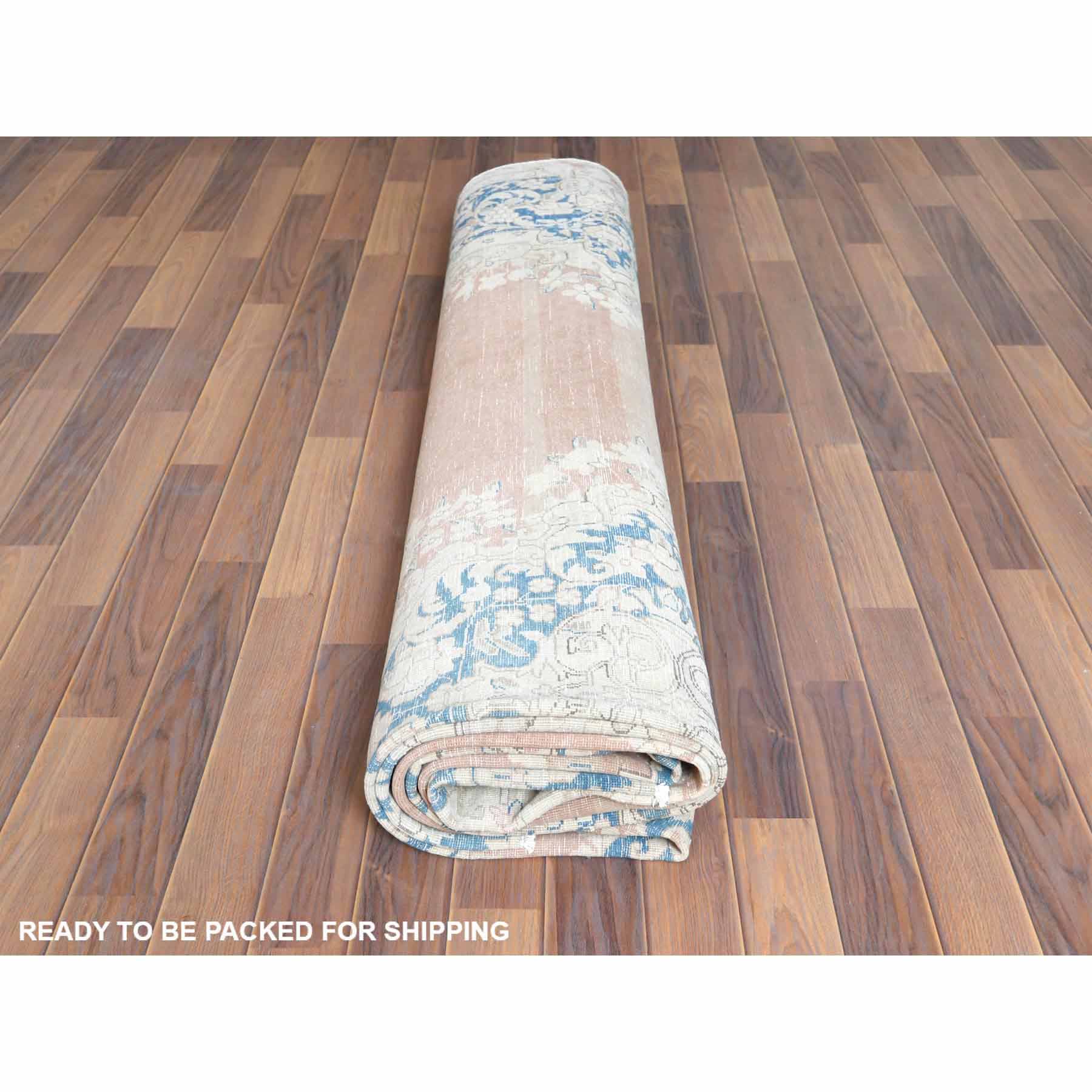 Overdyed-Vintage-Hand-Knotted-Rug-308640