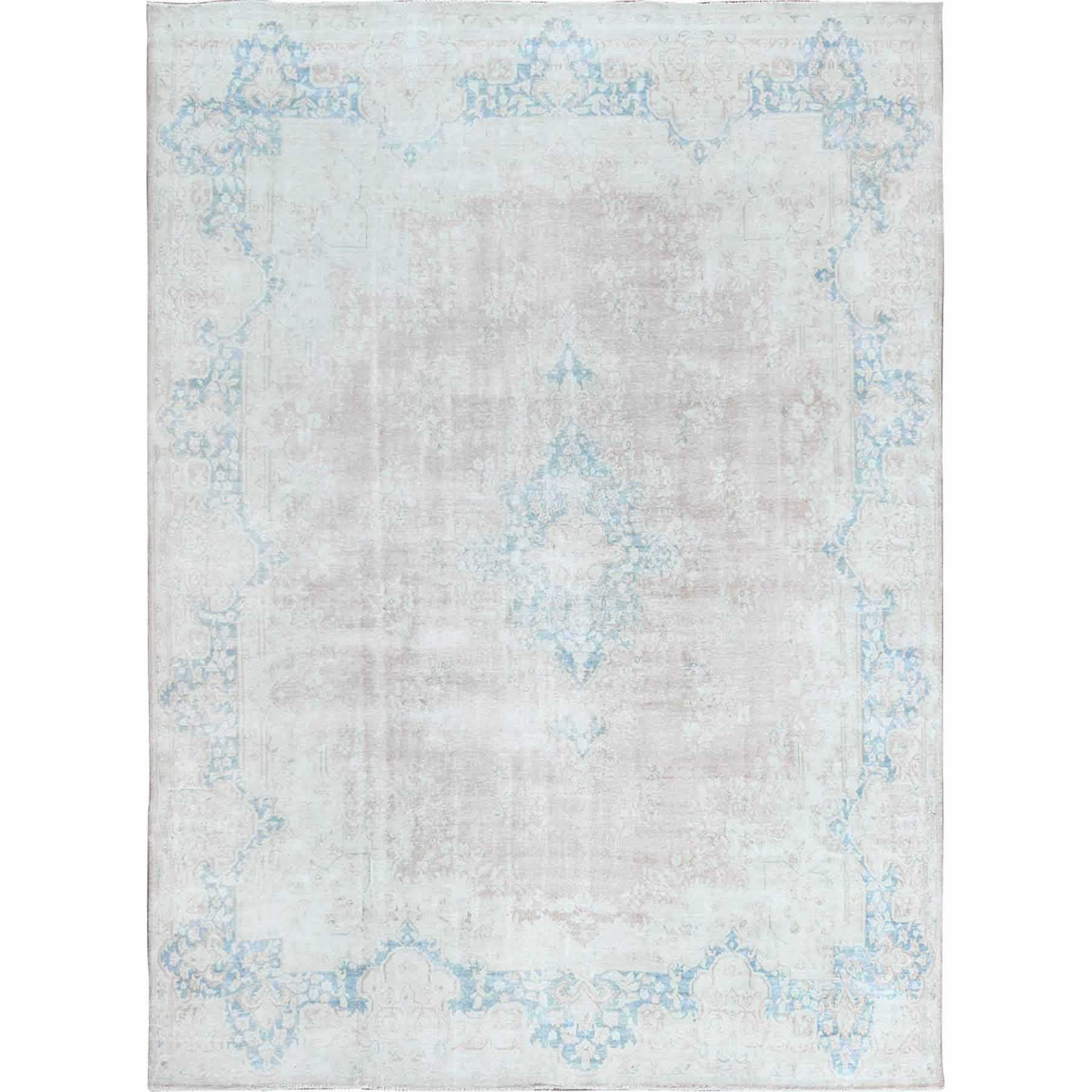 Overdyed-Vintage-Hand-Knotted-Rug-308675