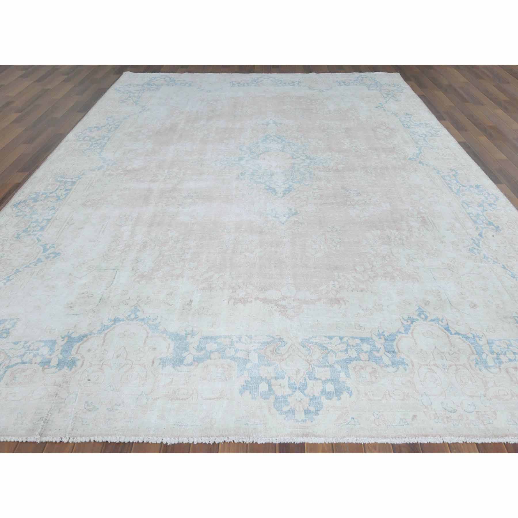 Overdyed-Vintage-Hand-Knotted-Rug-308675