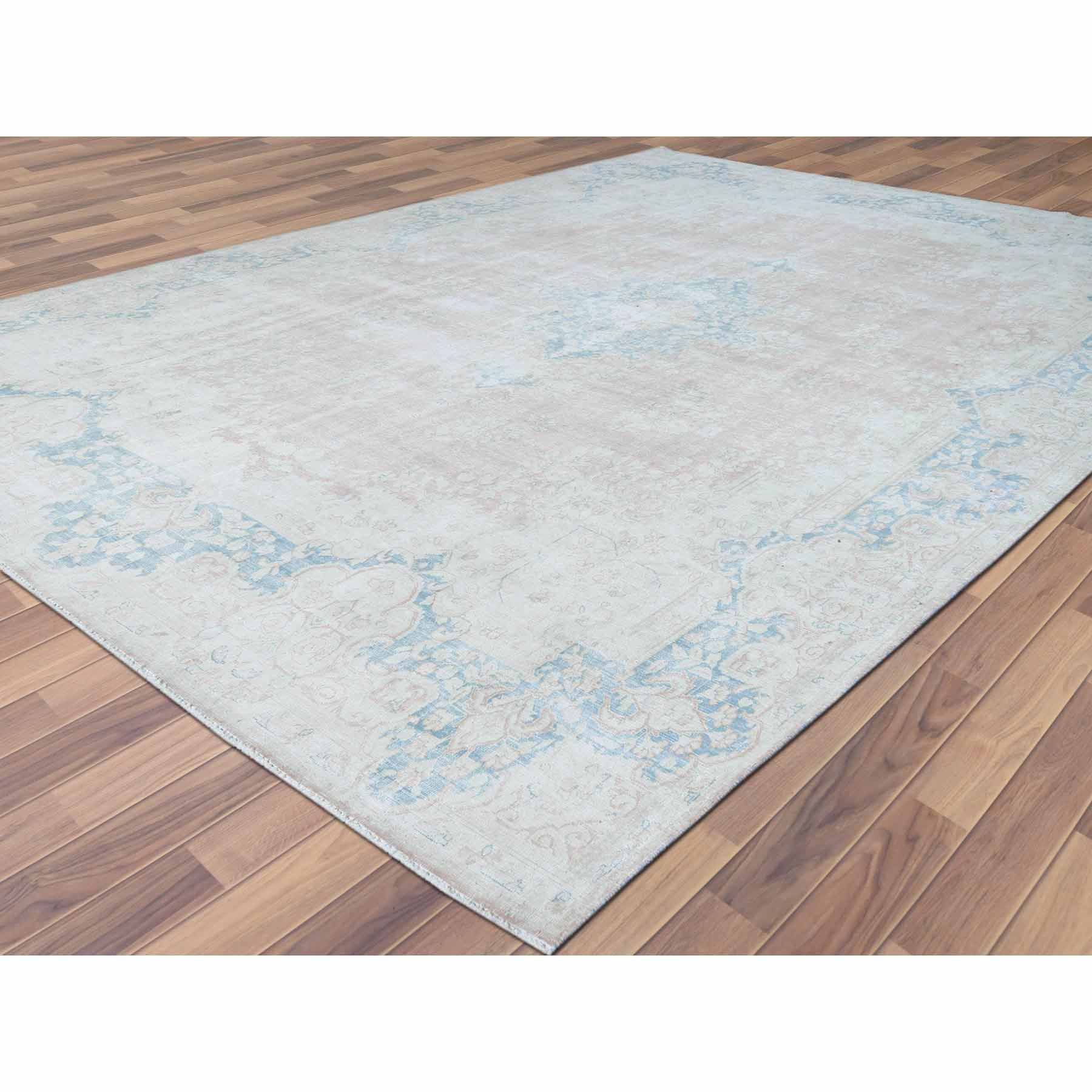 Overdyed-Vintage-Hand-Knotted-Rug-308675
