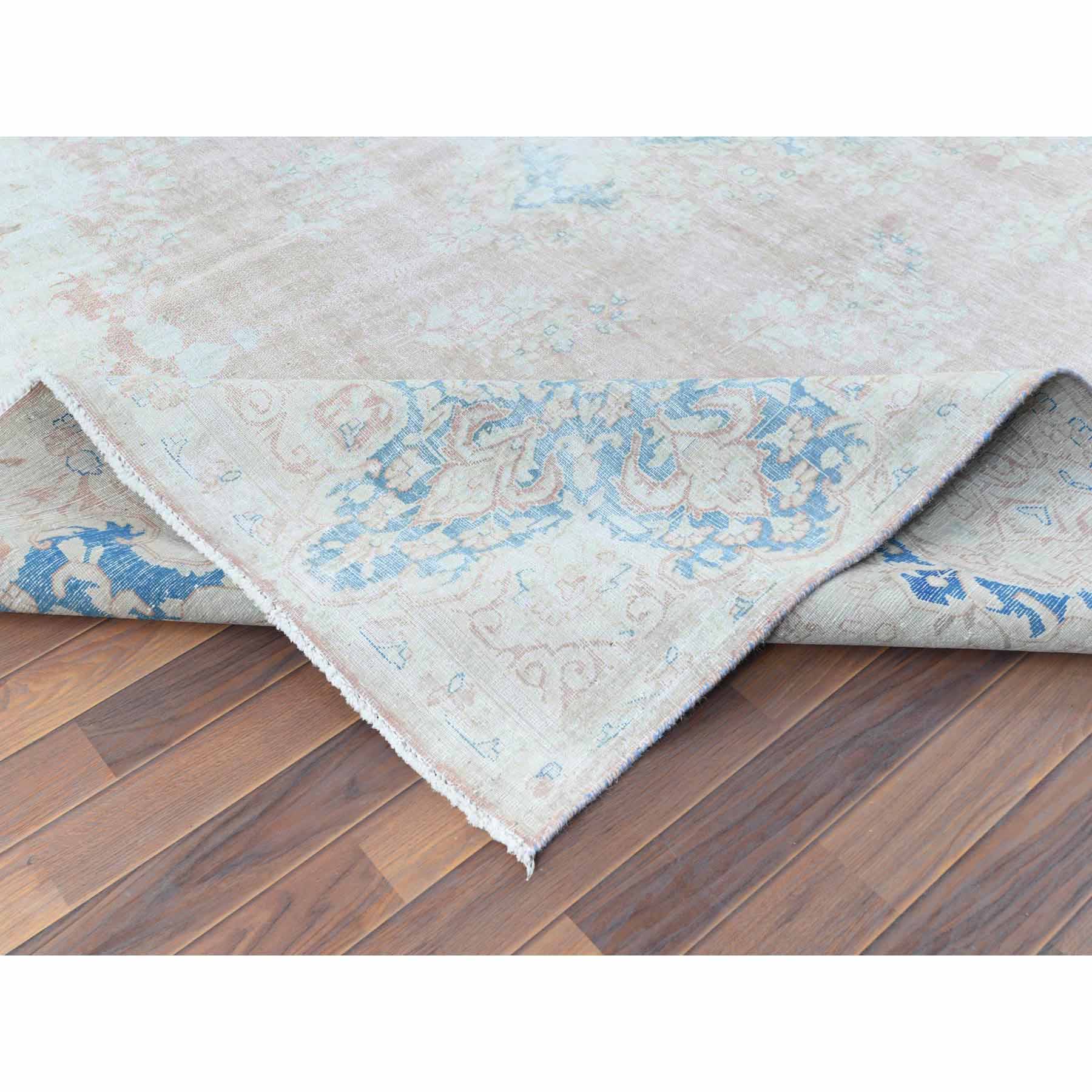 Overdyed-Vintage-Hand-Knotted-Rug-308675