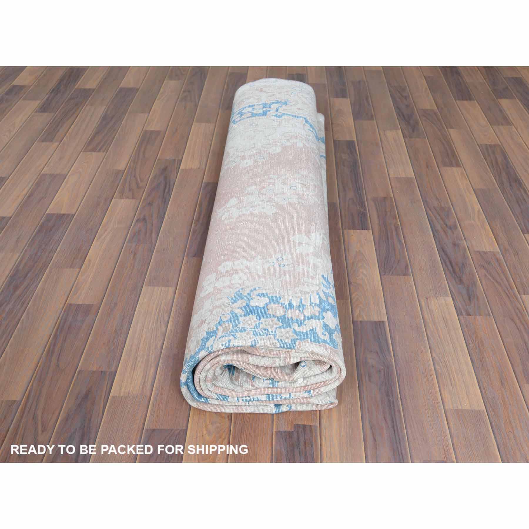 Overdyed-Vintage-Hand-Knotted-Rug-308675