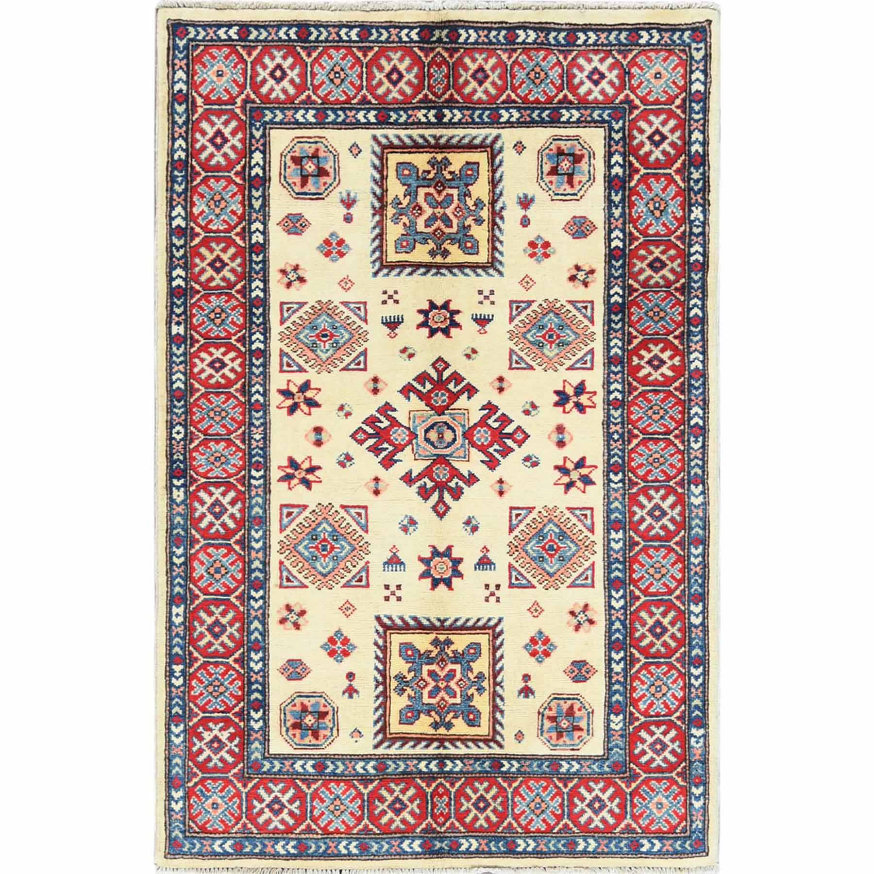 Kazak-Hand-Knotted-Rug-309045
