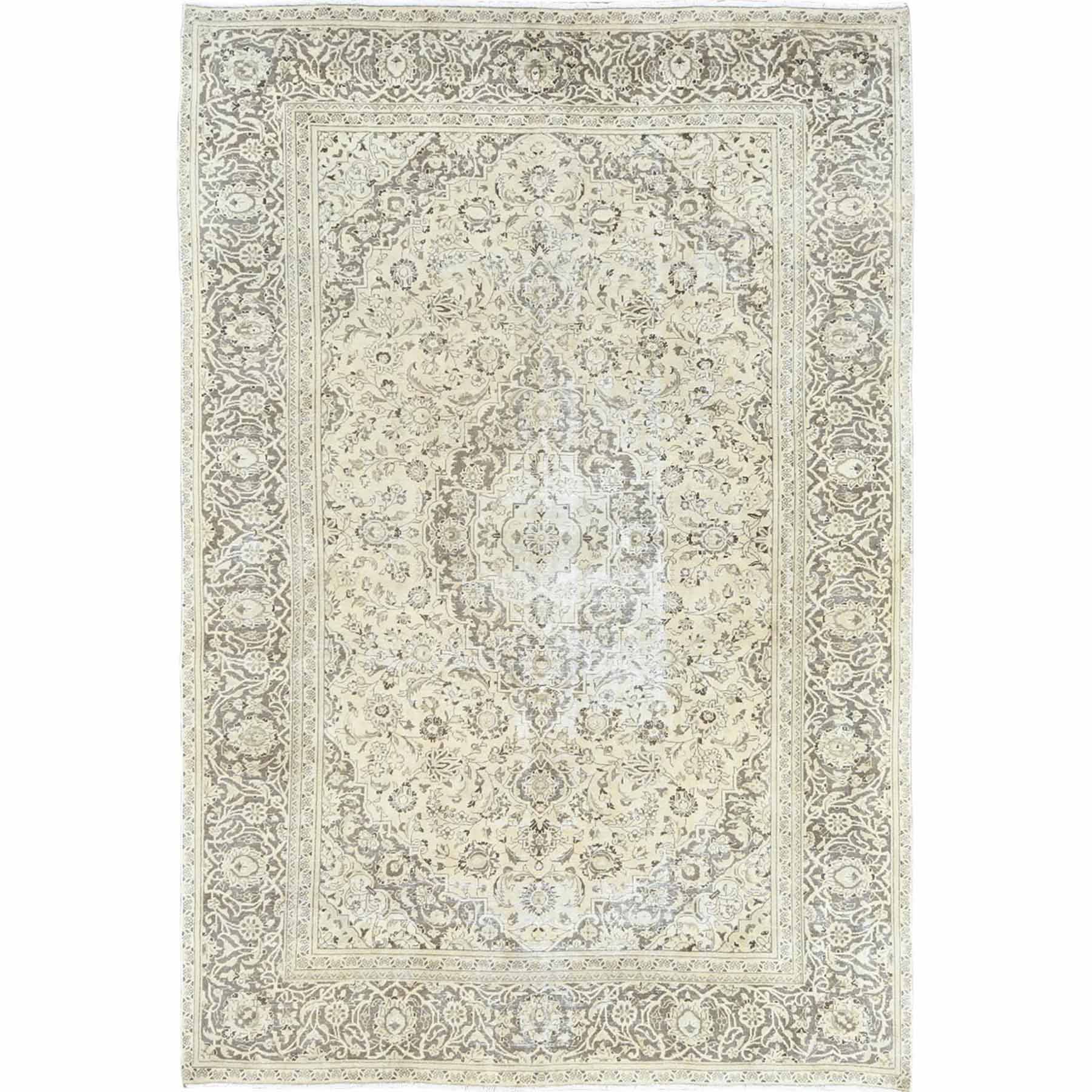 Overdyed-Vintage-Hand-Knotted-Rug-307915