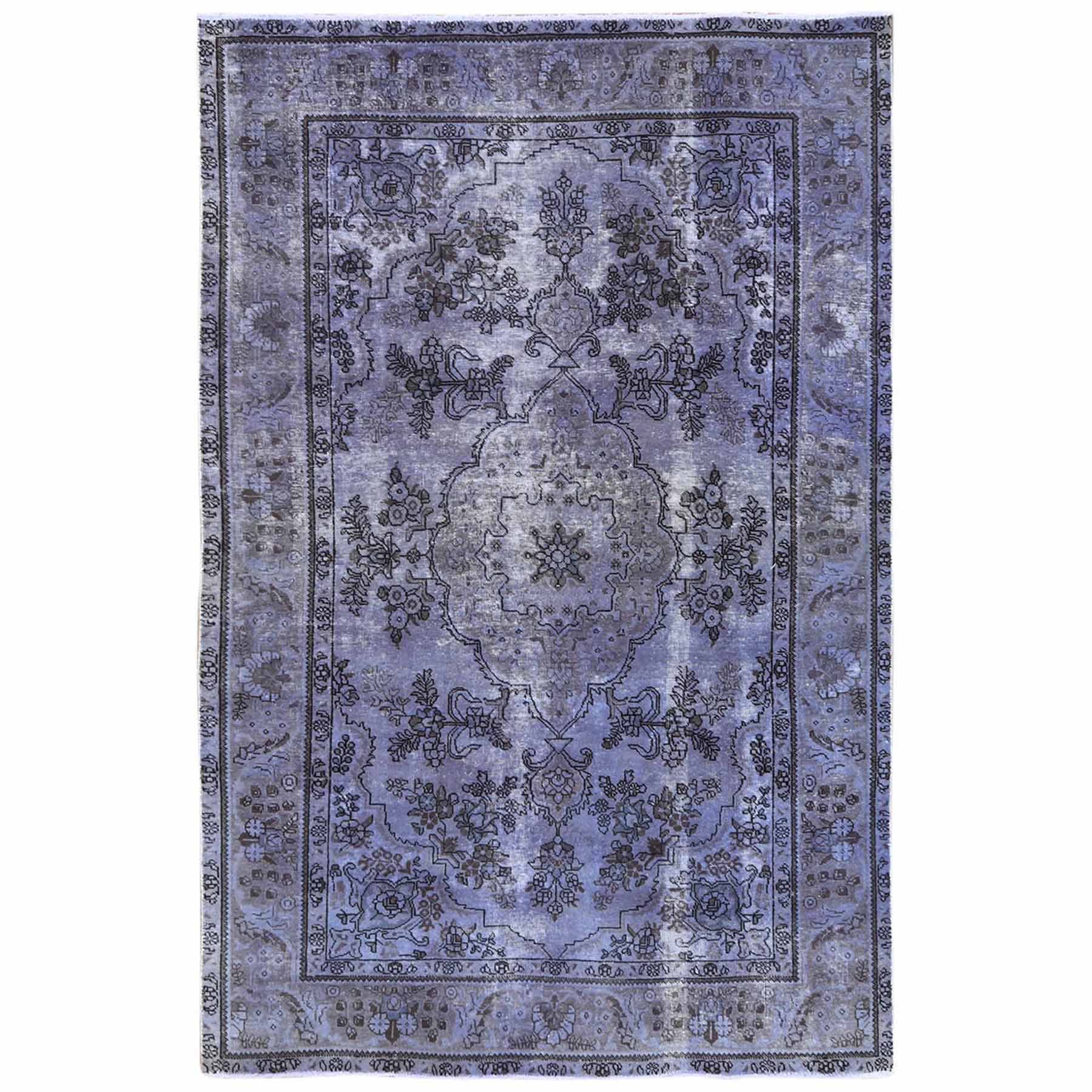 Oriental Rugs Purple Medallion Floor Cover Carpet Mat Thick Pile Decor Luxury 