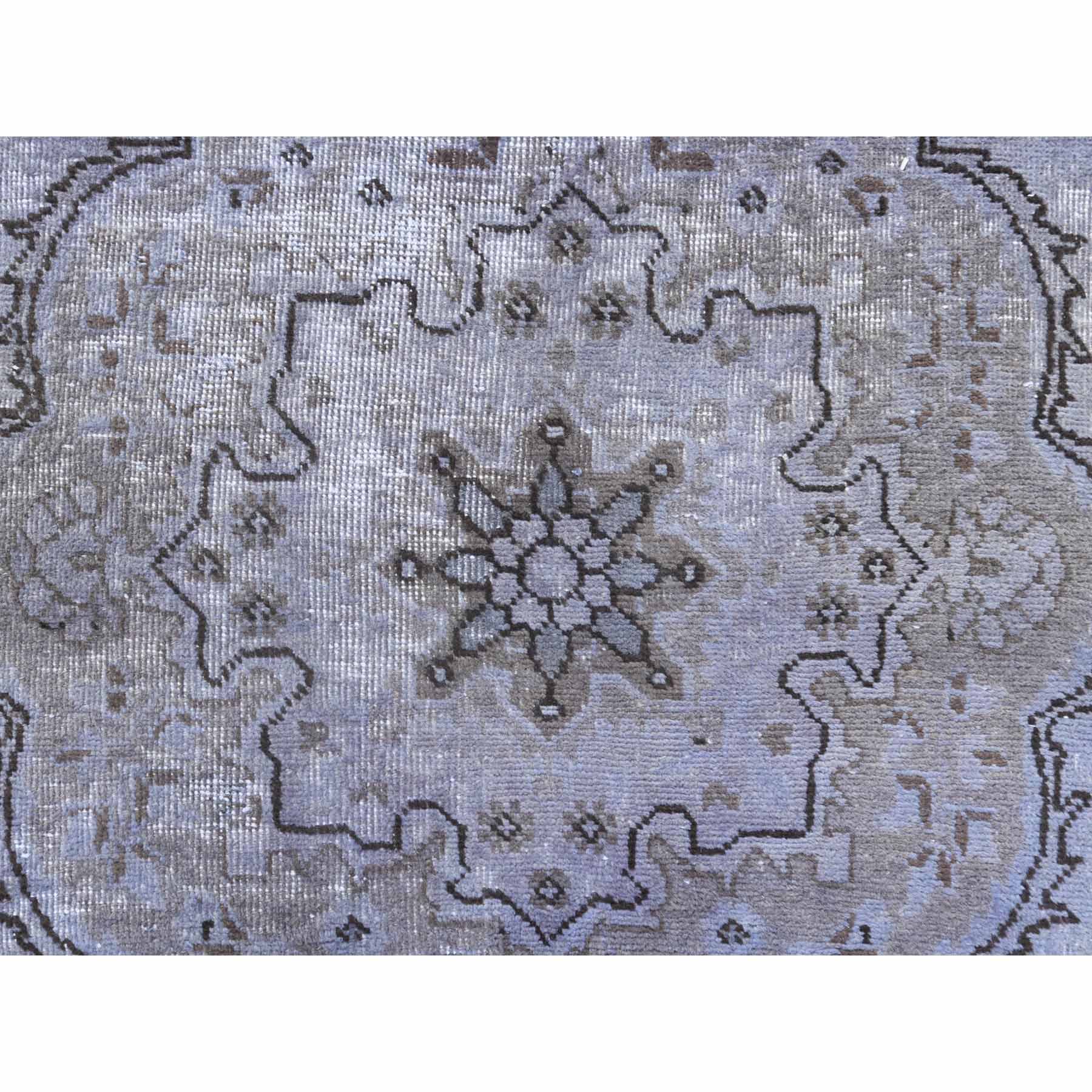 Overdyed-Vintage-Hand-Knotted-Rug-307990