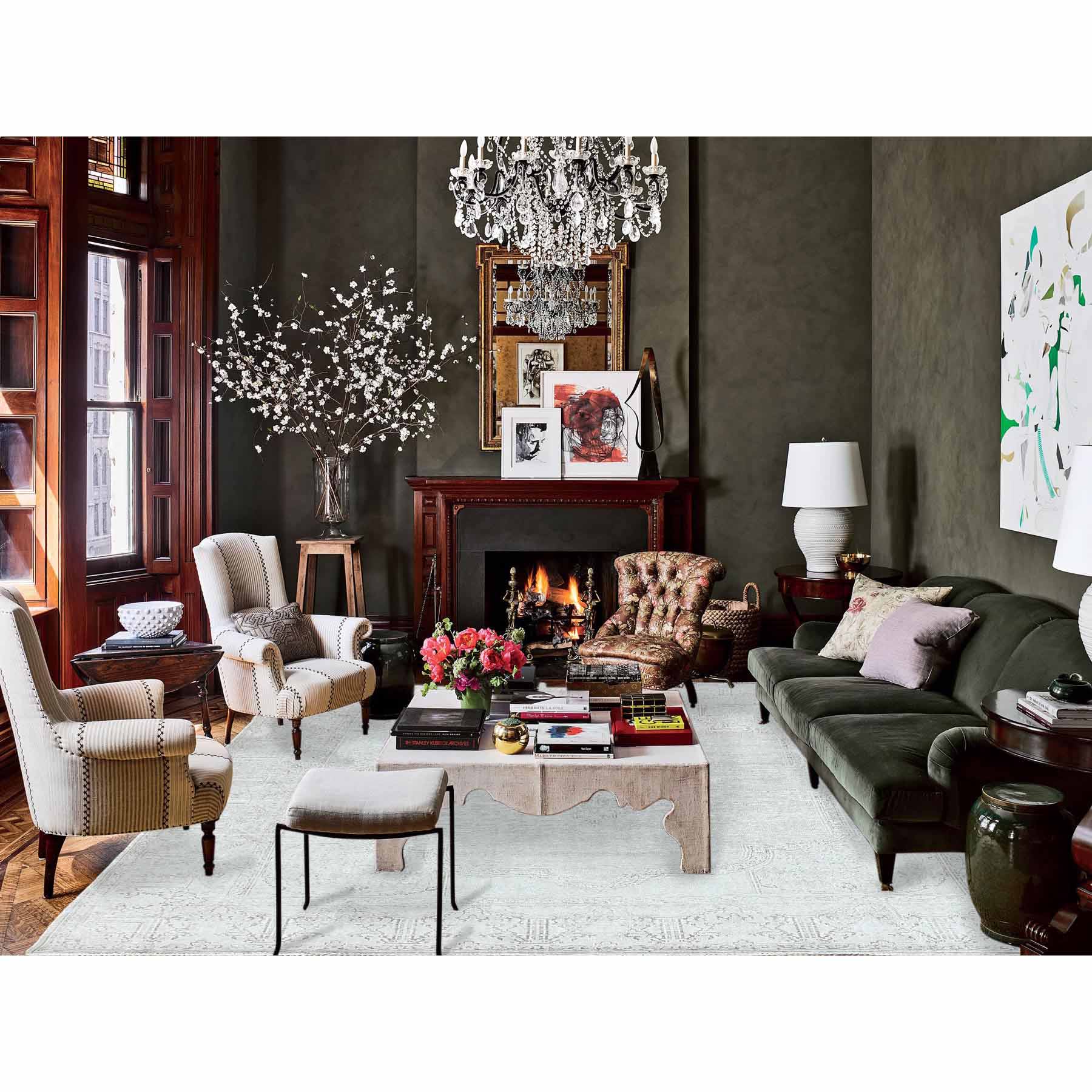 Overdyed-Vintage-Hand-Knotted-Rug-308965