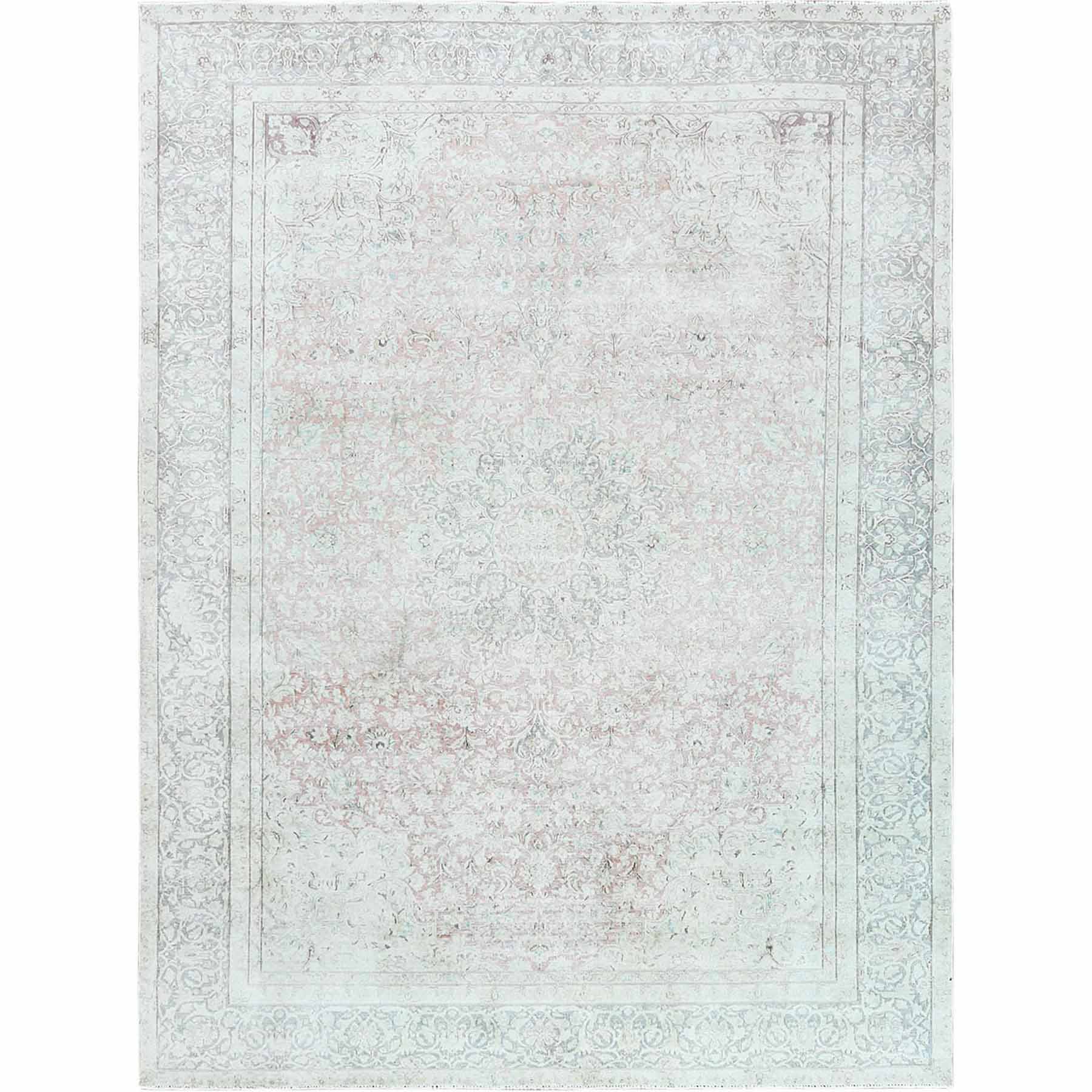Overdyed-Vintage-Hand-Knotted-Rug-308975