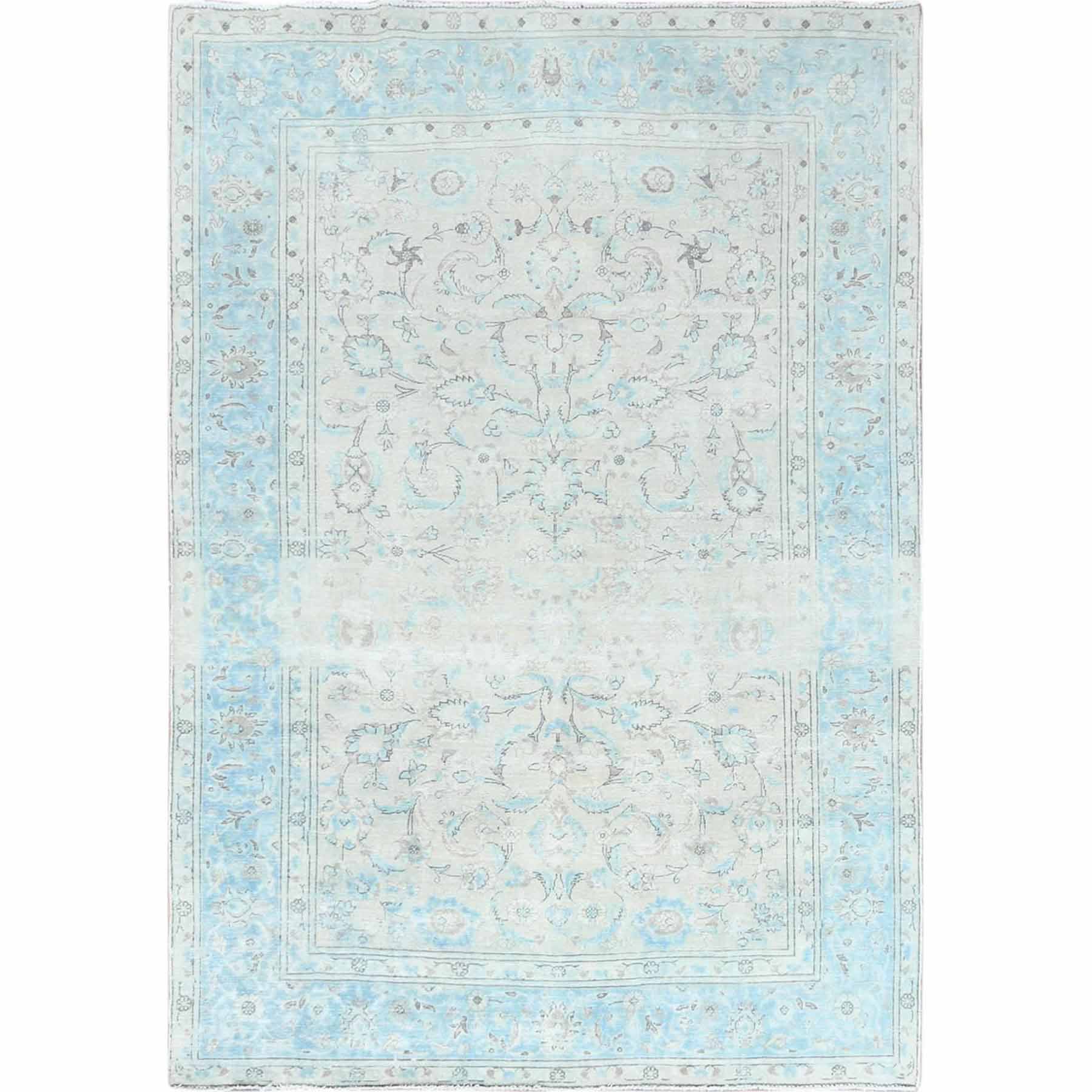 Overdyed-Vintage-Hand-Knotted-Rug-308995