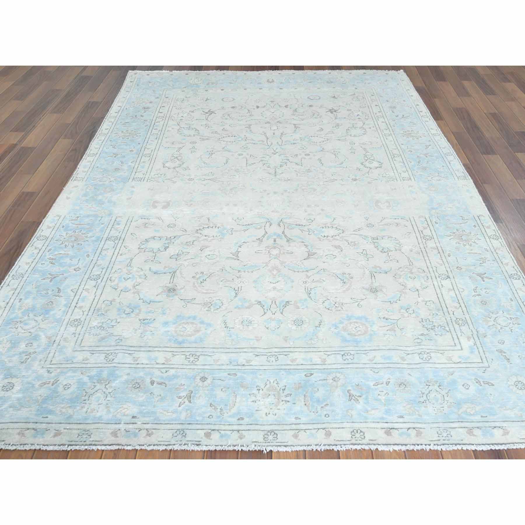 Overdyed-Vintage-Hand-Knotted-Rug-308995