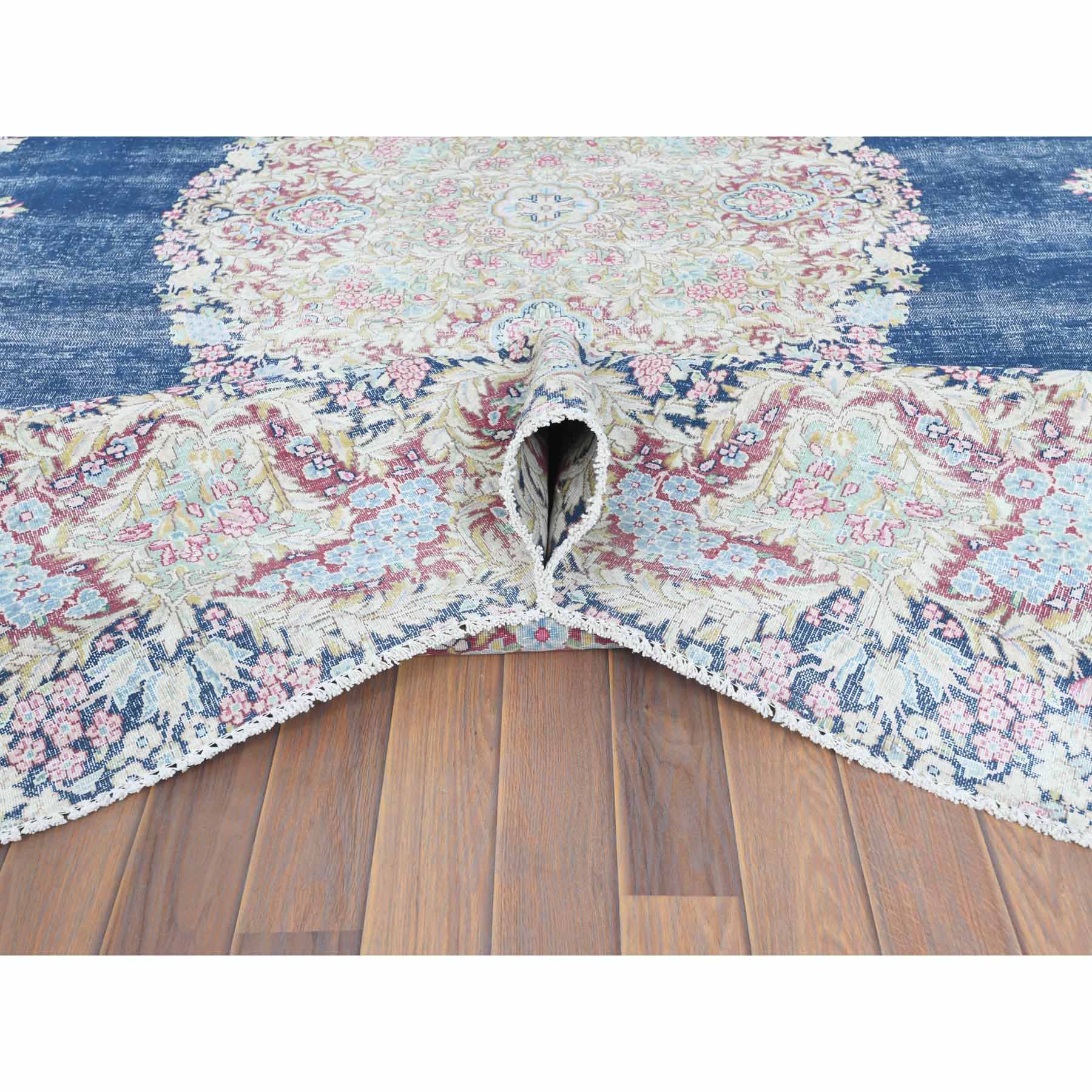 Overdyed-Vintage-Hand-Knotted-Rug-309005
