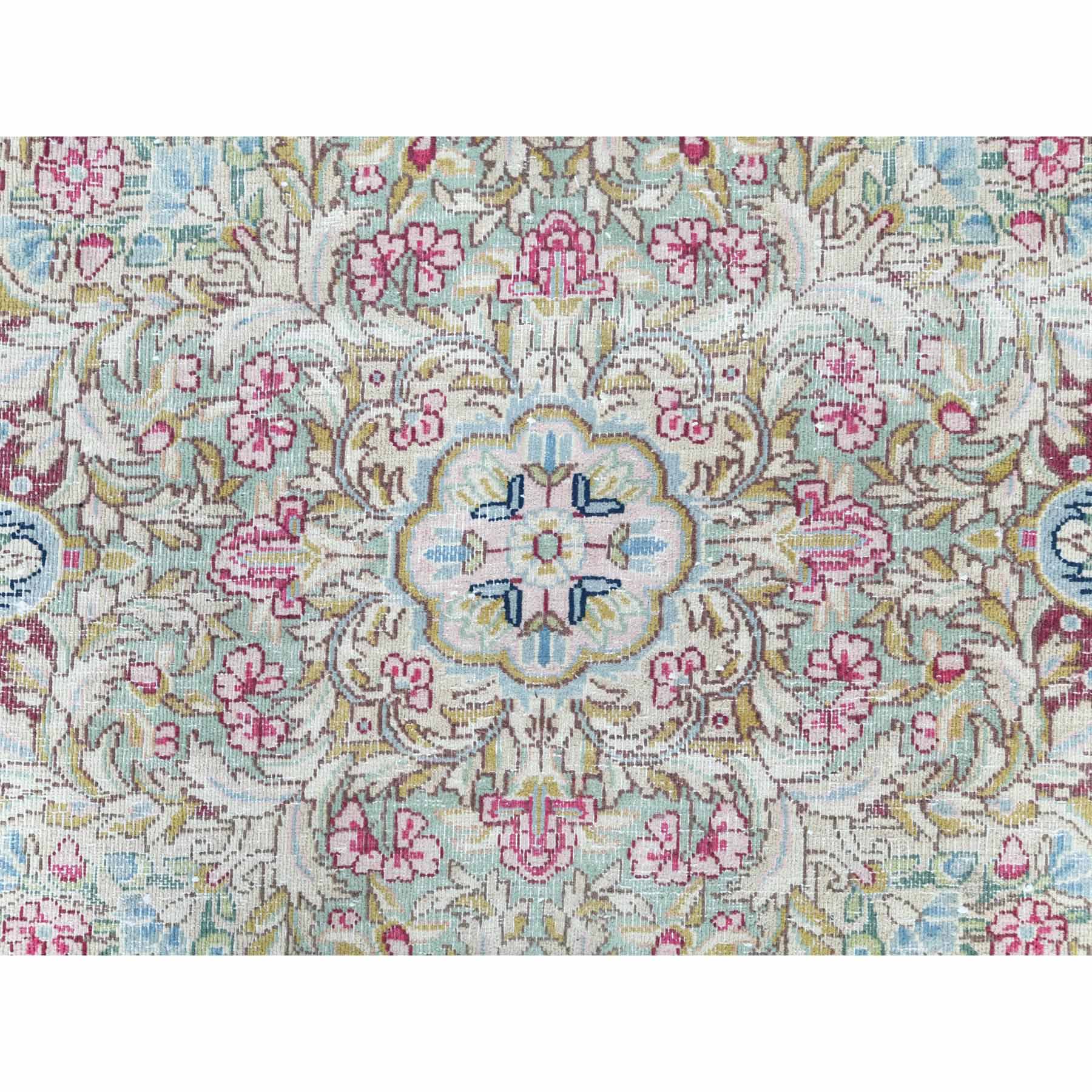 Overdyed-Vintage-Hand-Knotted-Rug-309005