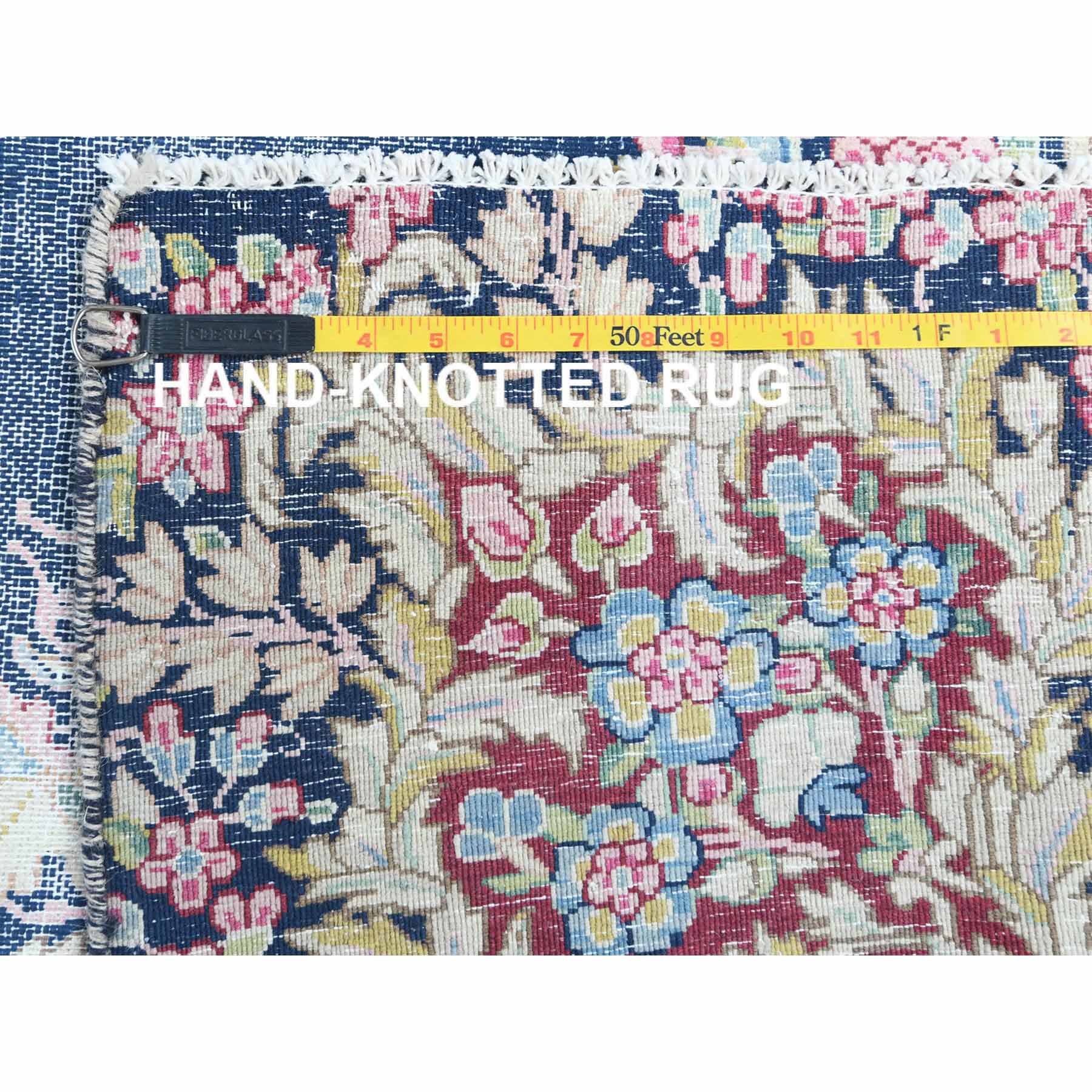 Overdyed-Vintage-Hand-Knotted-Rug-309005