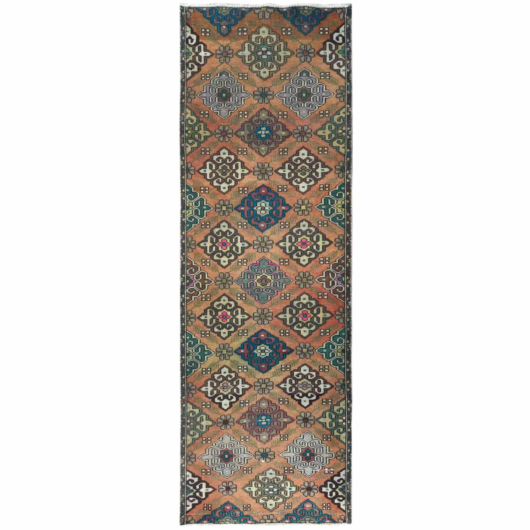 Overdyed-Vintage-Hand-Knotted-Rug-309415