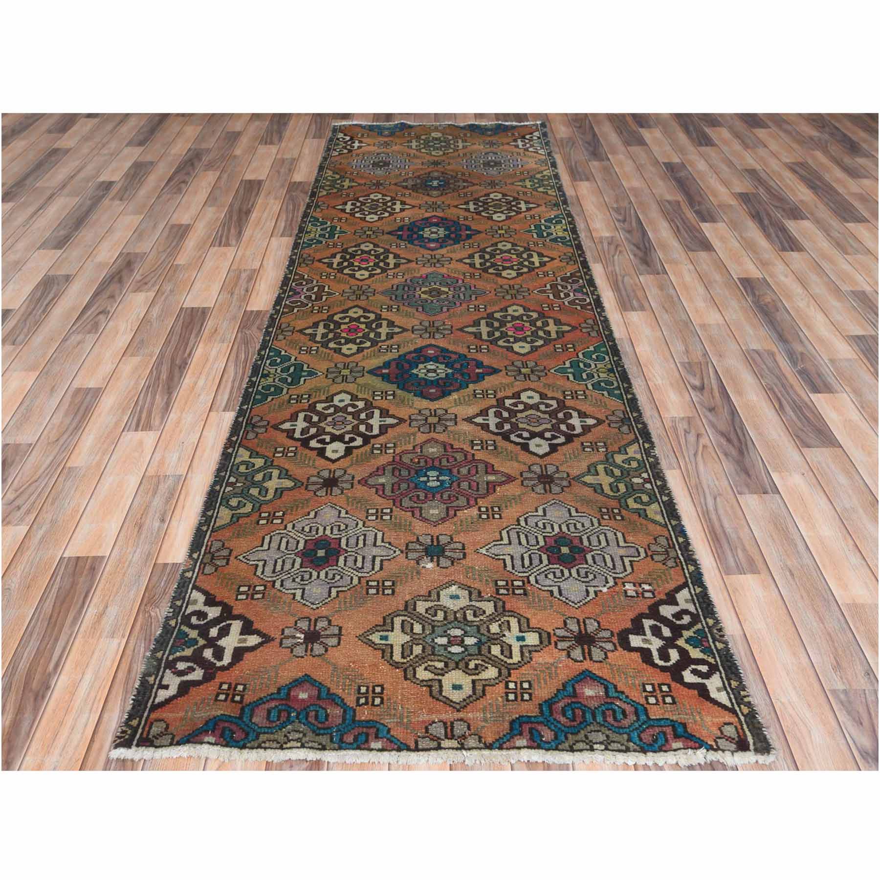 Overdyed-Vintage-Hand-Knotted-Rug-309415