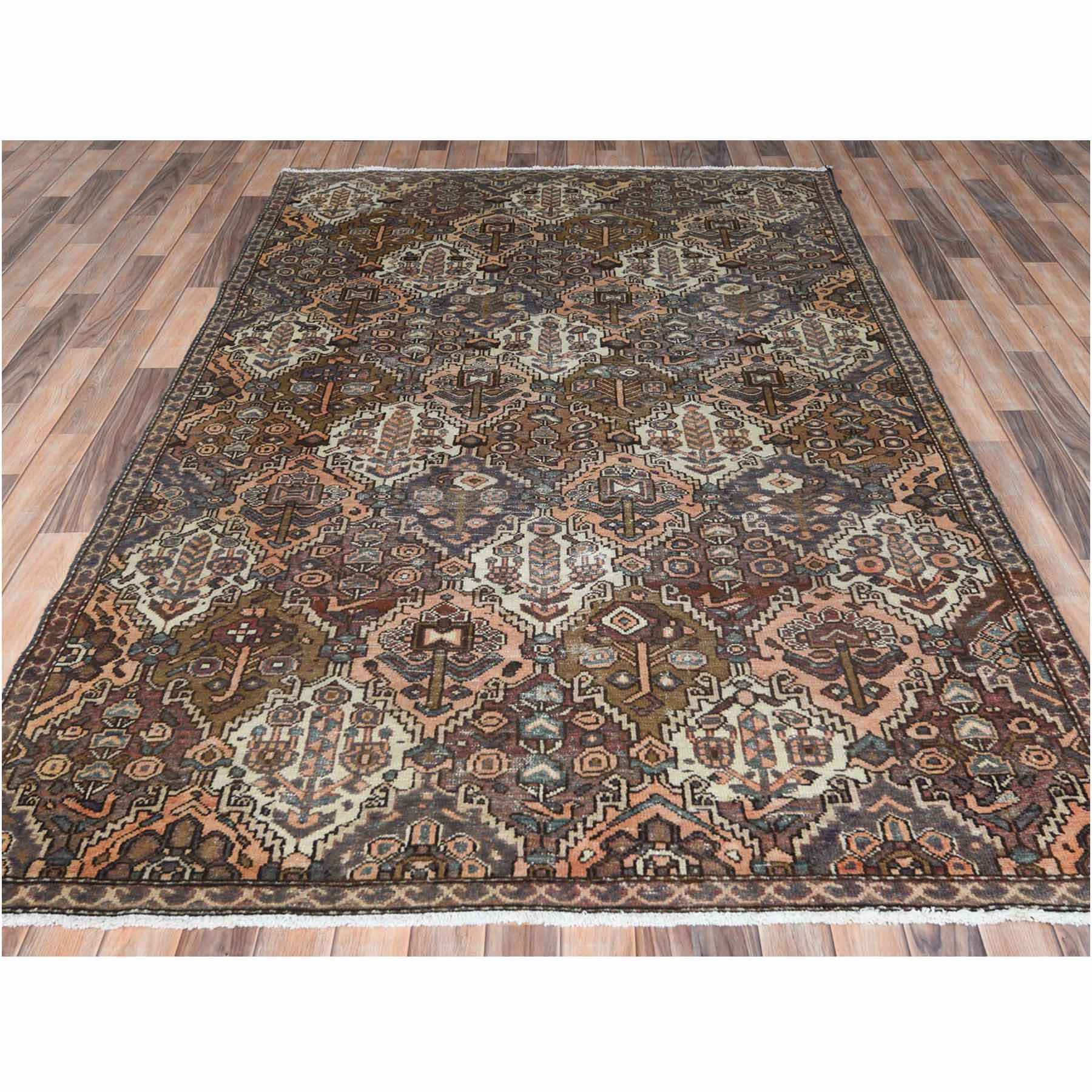 Overdyed-Vintage-Hand-Knotted-Rug-309535