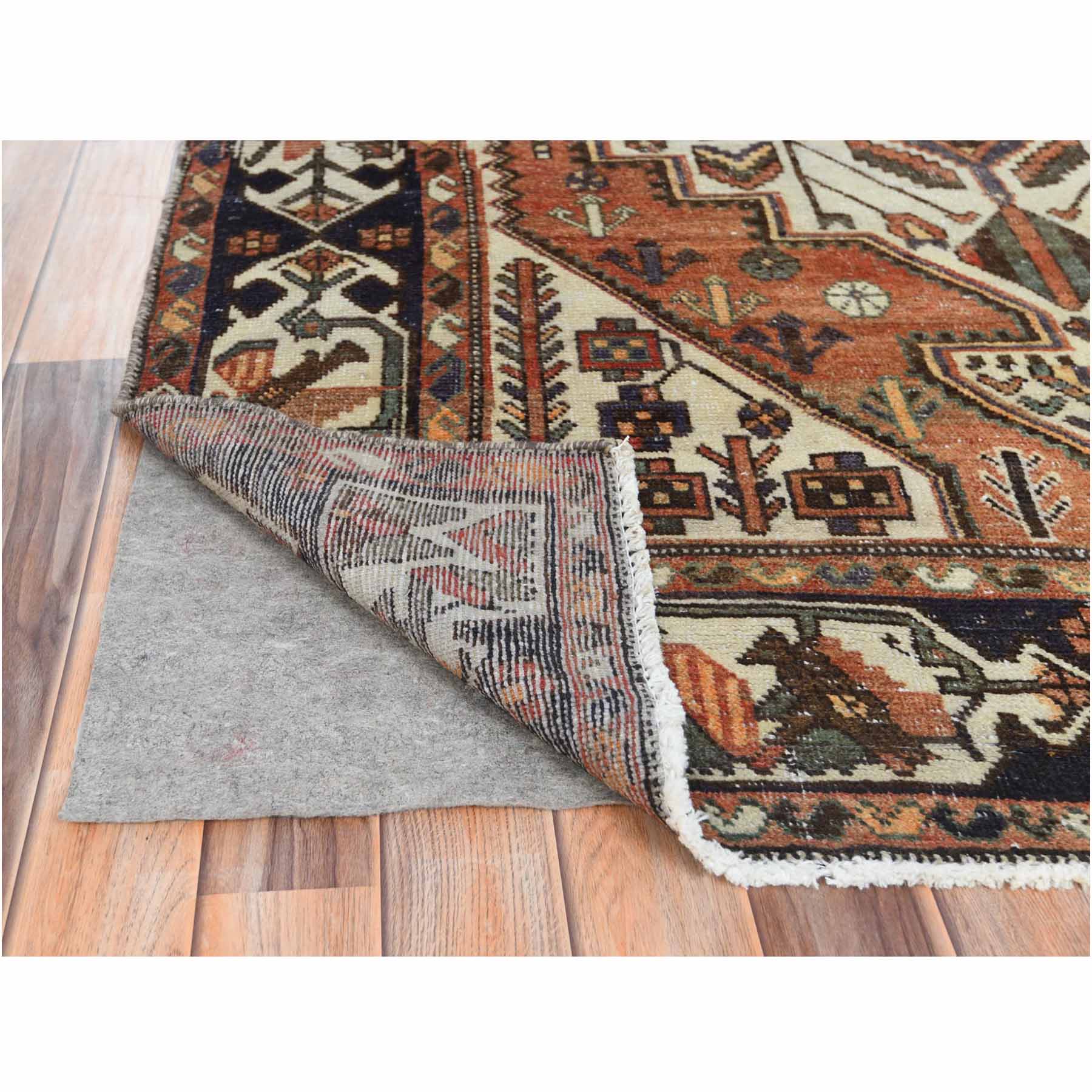 Overdyed-Vintage-Hand-Knotted-Rug-309595