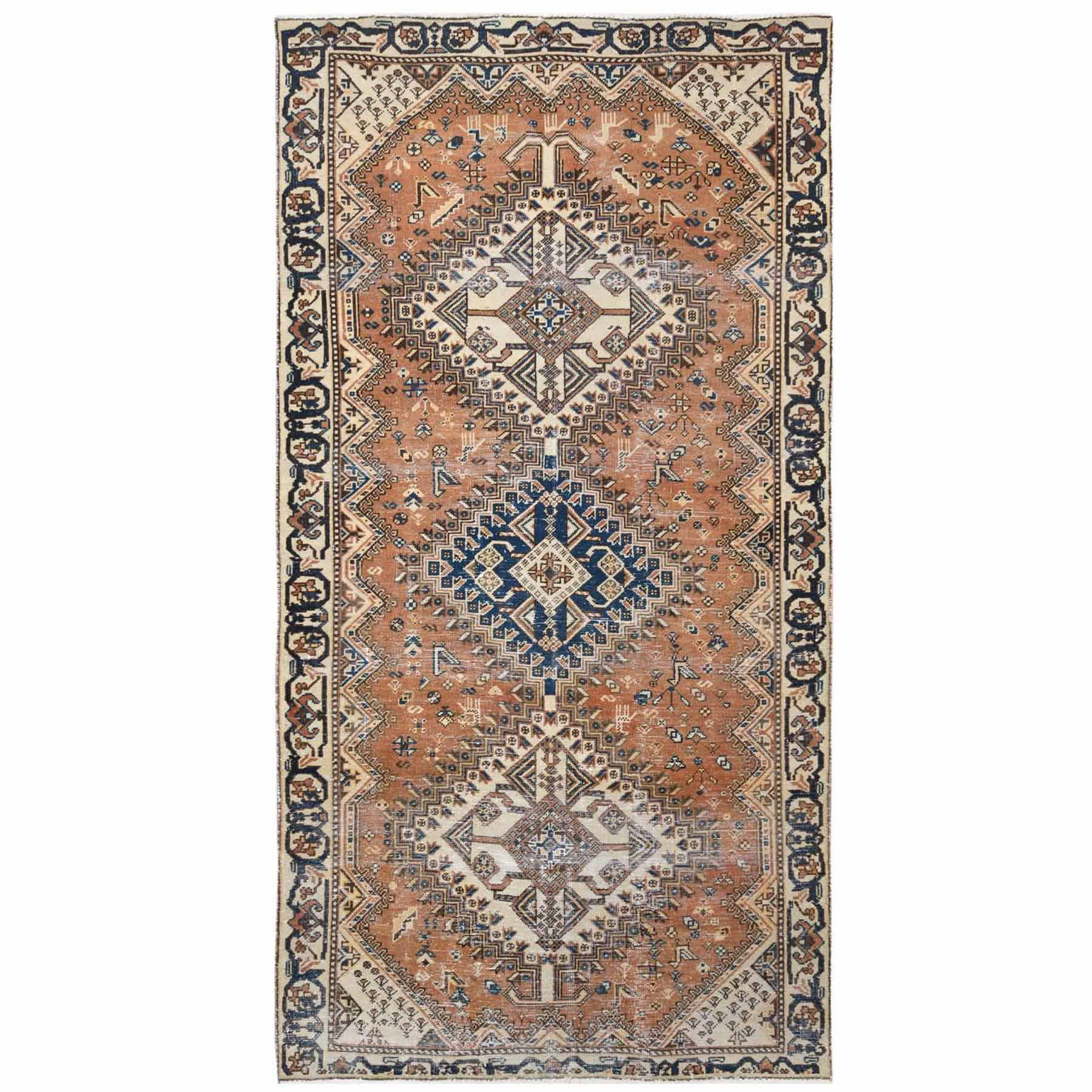 Overdyed-Vintage-Hand-Knotted-Rug-309610