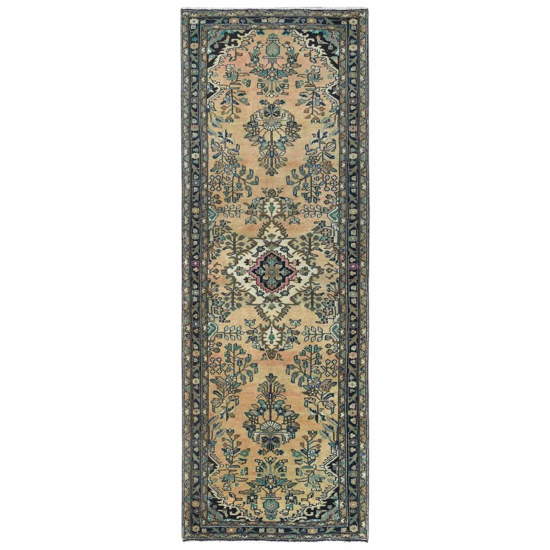 Overdyed-Vintage-Hand-Knotted-Rug-309720