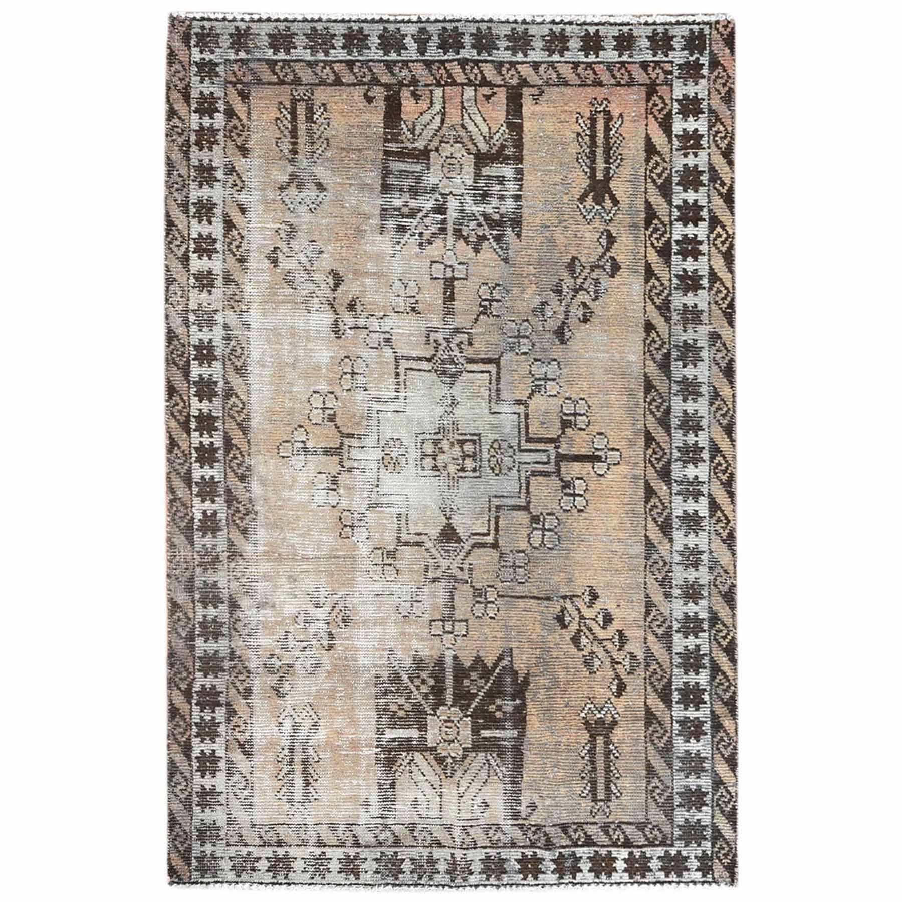 Overdyed-Vintage-Hand-Knotted-Rug-309755