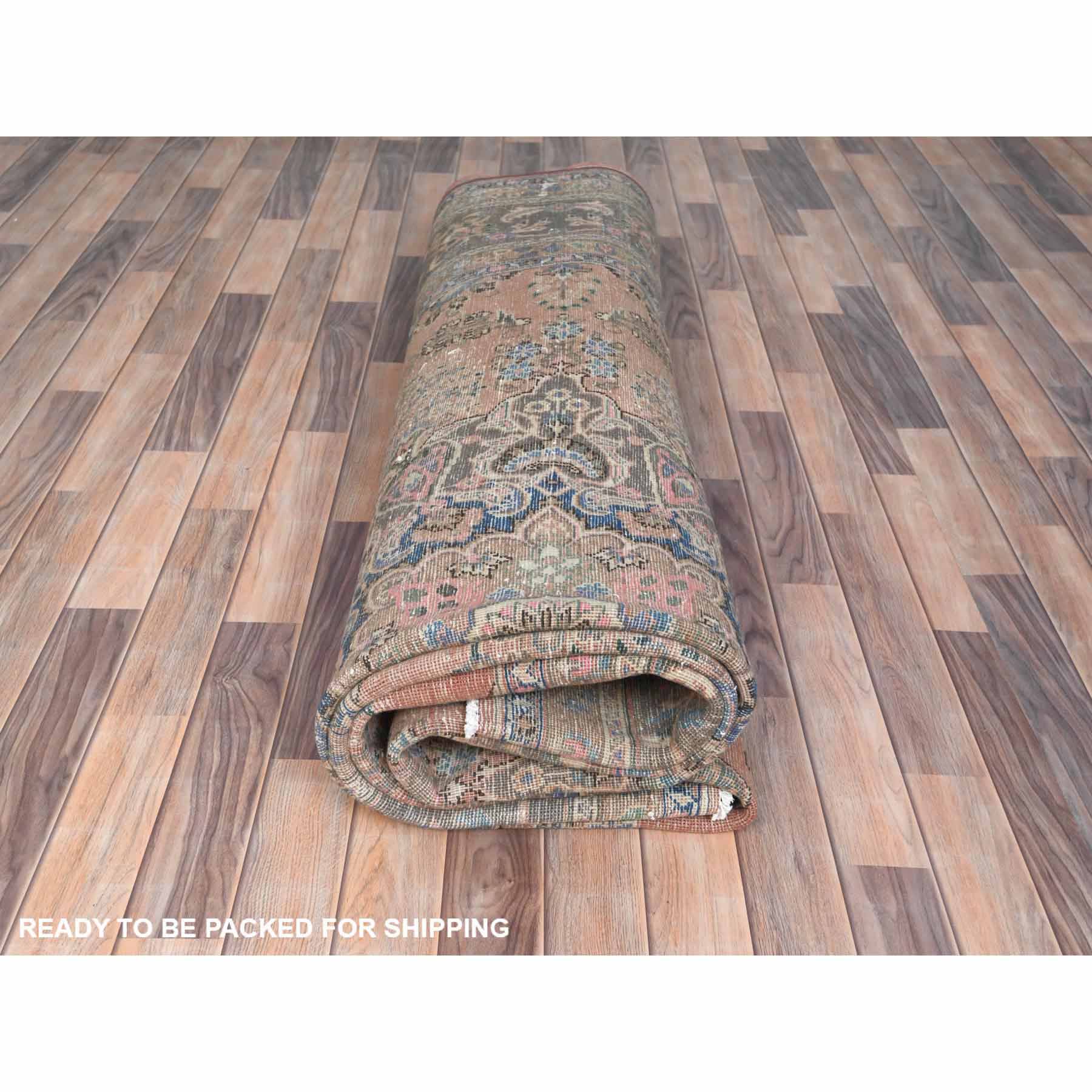 Overdyed-Vintage-Hand-Knotted-Rug-309865