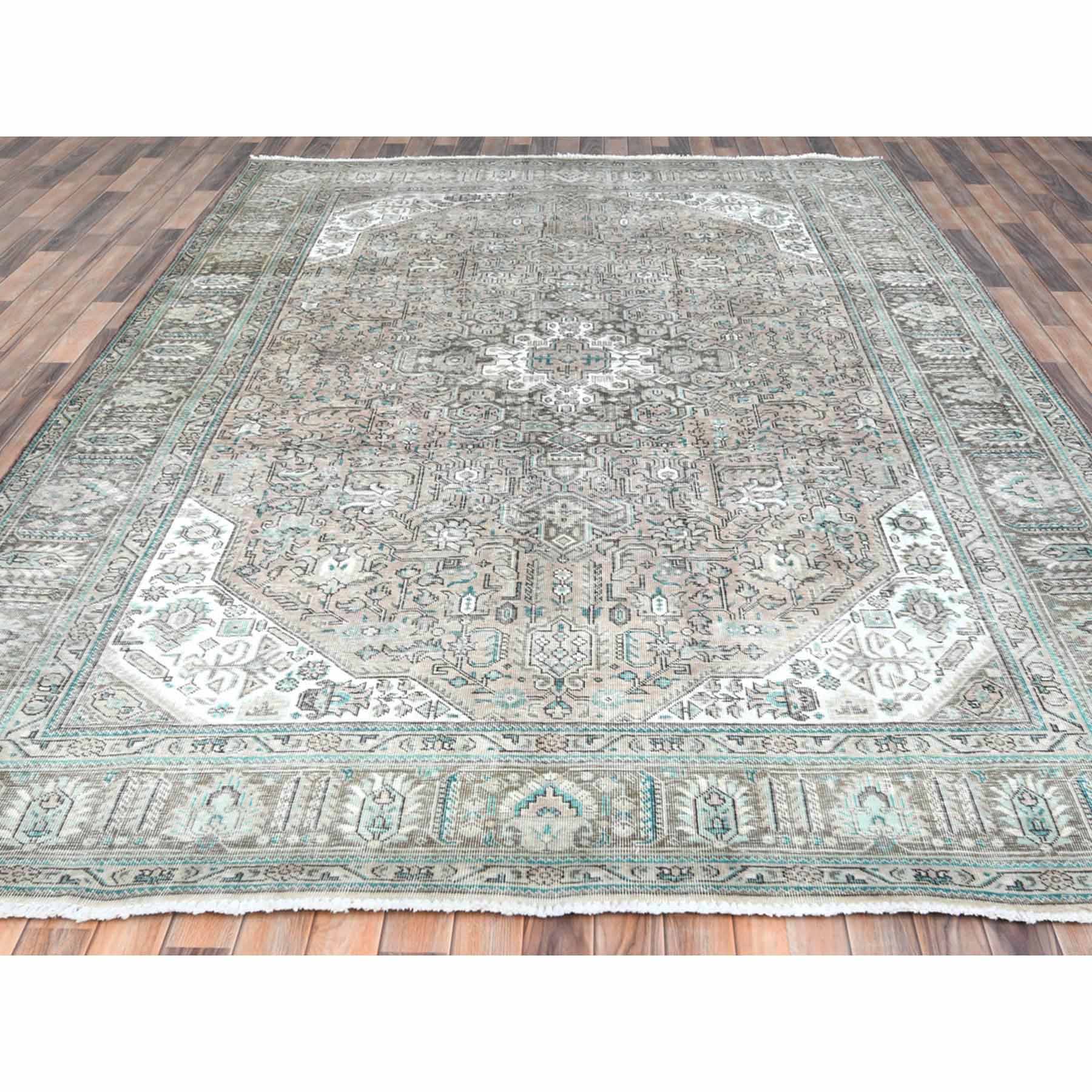 Overdyed-Vintage-Hand-Knotted-Rug-309875