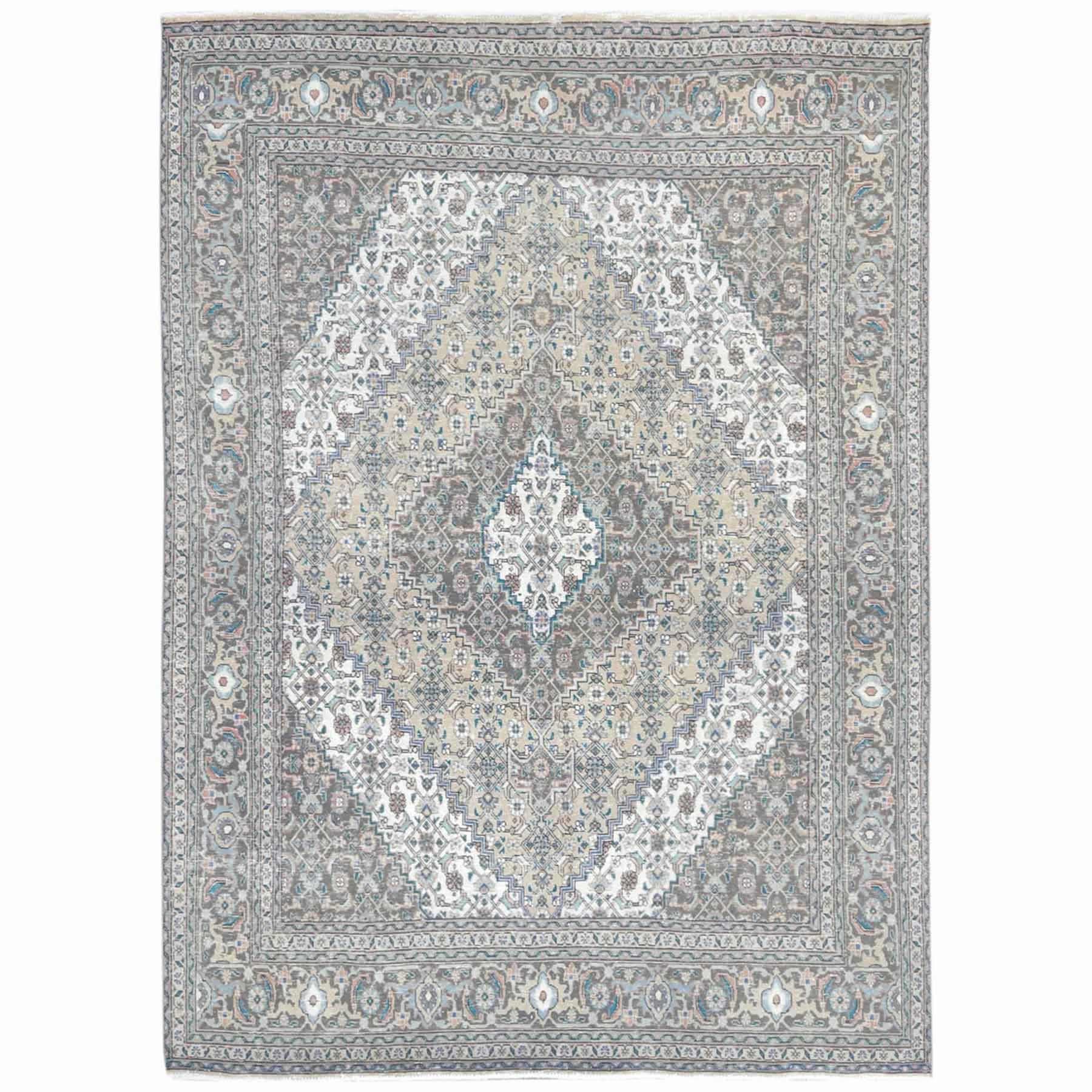 Overdyed-Vintage-Hand-Knotted-Rug-309945