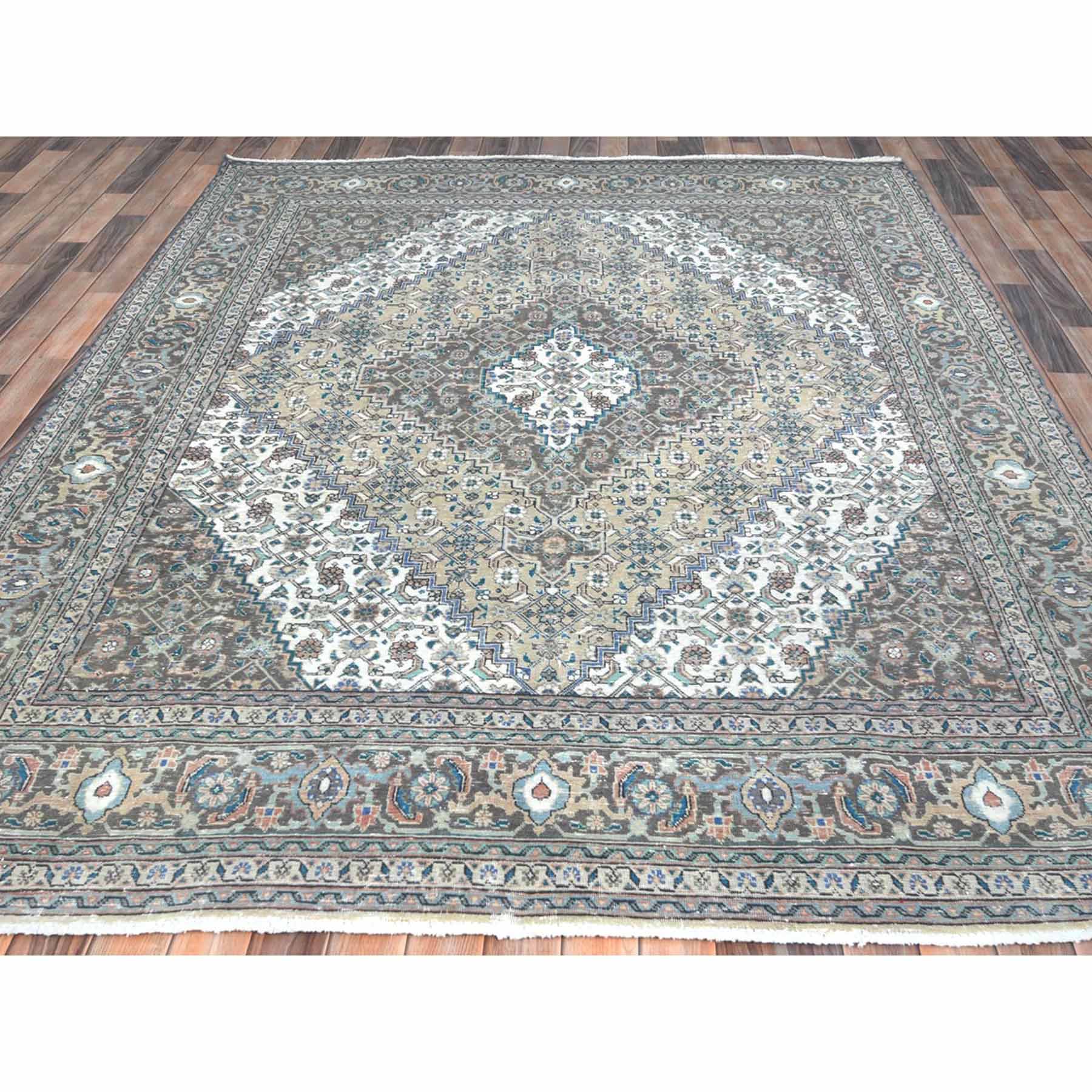 Overdyed-Vintage-Hand-Knotted-Rug-309945