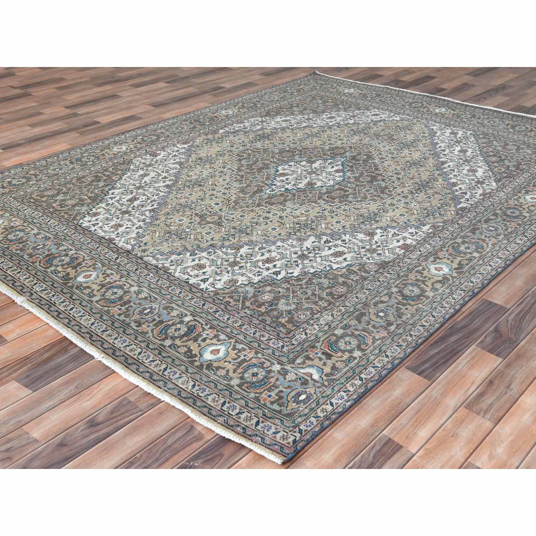 Overdyed-Vintage-Hand-Knotted-Rug-309945