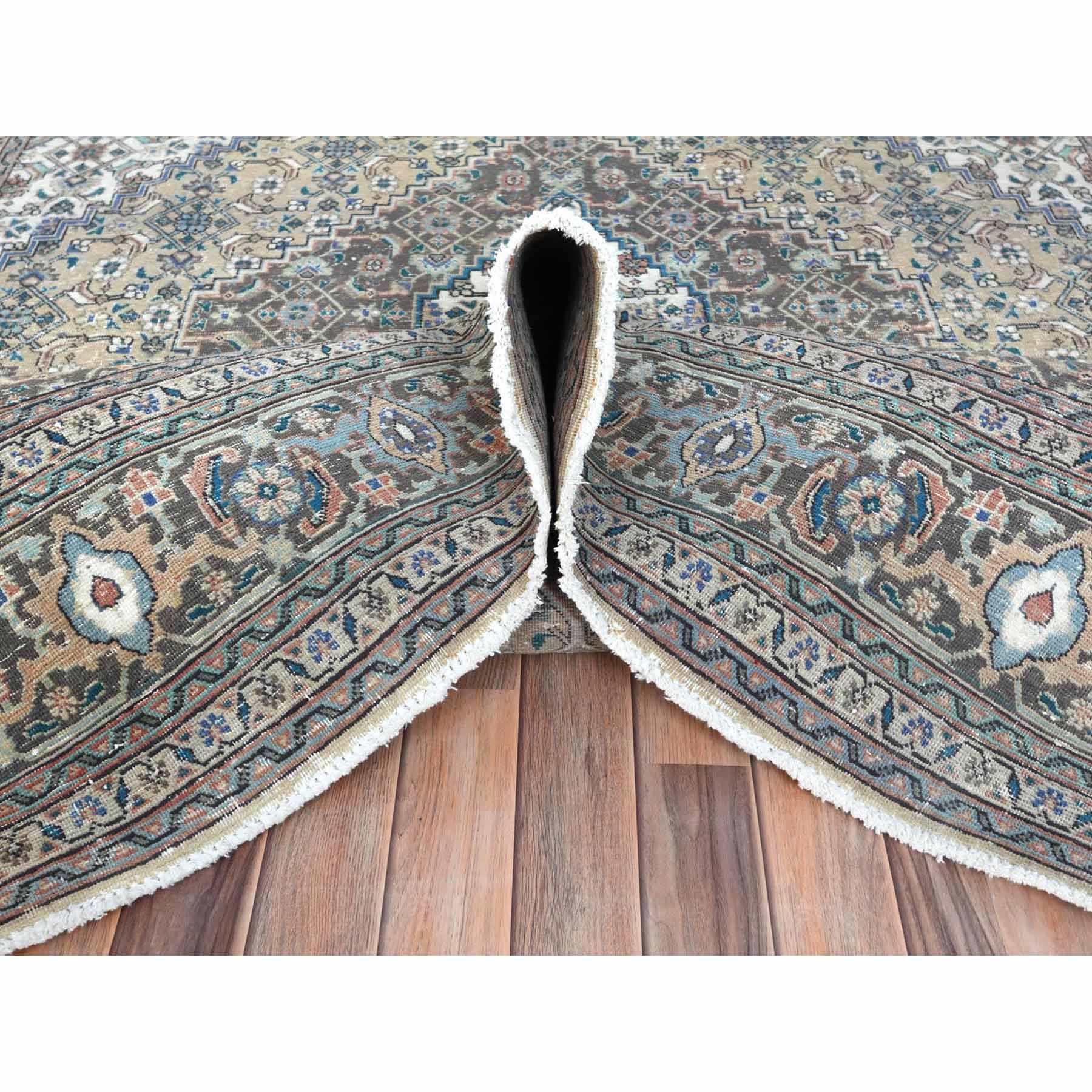 Overdyed-Vintage-Hand-Knotted-Rug-309945