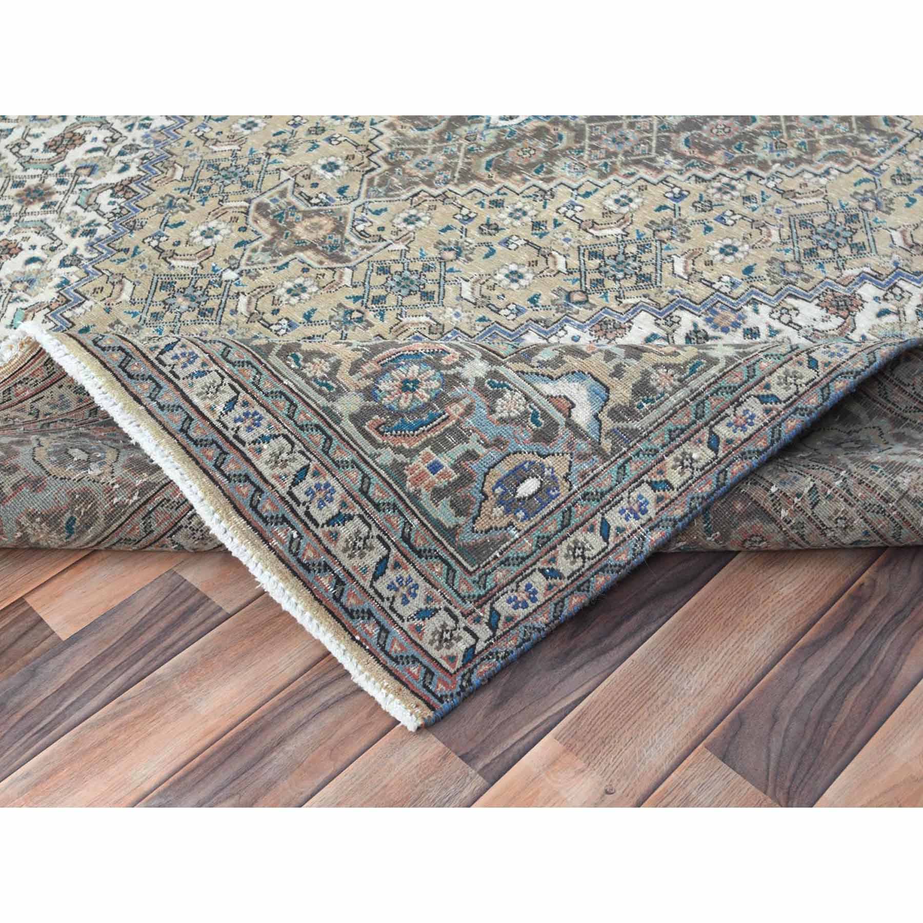 Overdyed-Vintage-Hand-Knotted-Rug-309945
