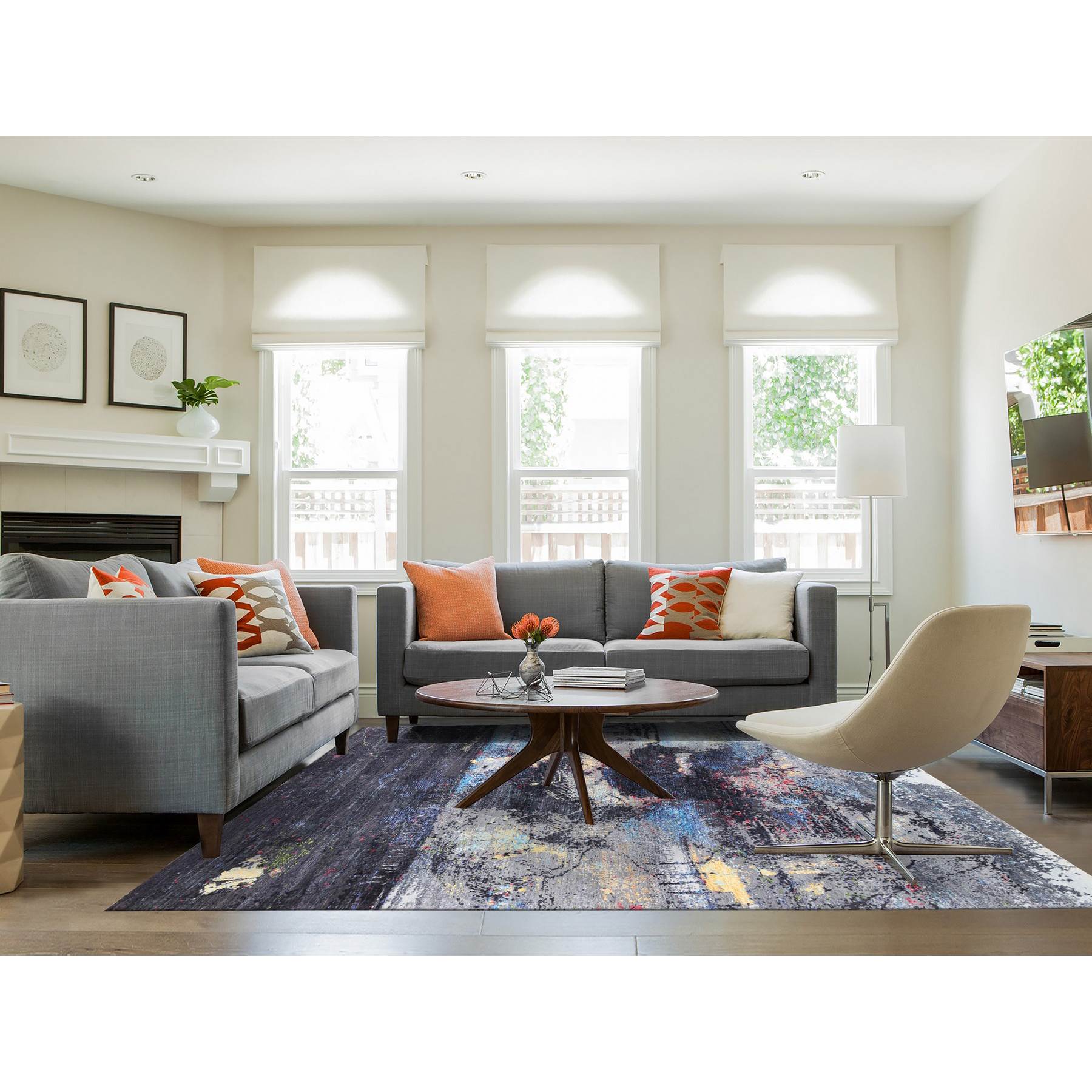 Modern-and-Contemporary-Hand-Knotted-Rug-312035
